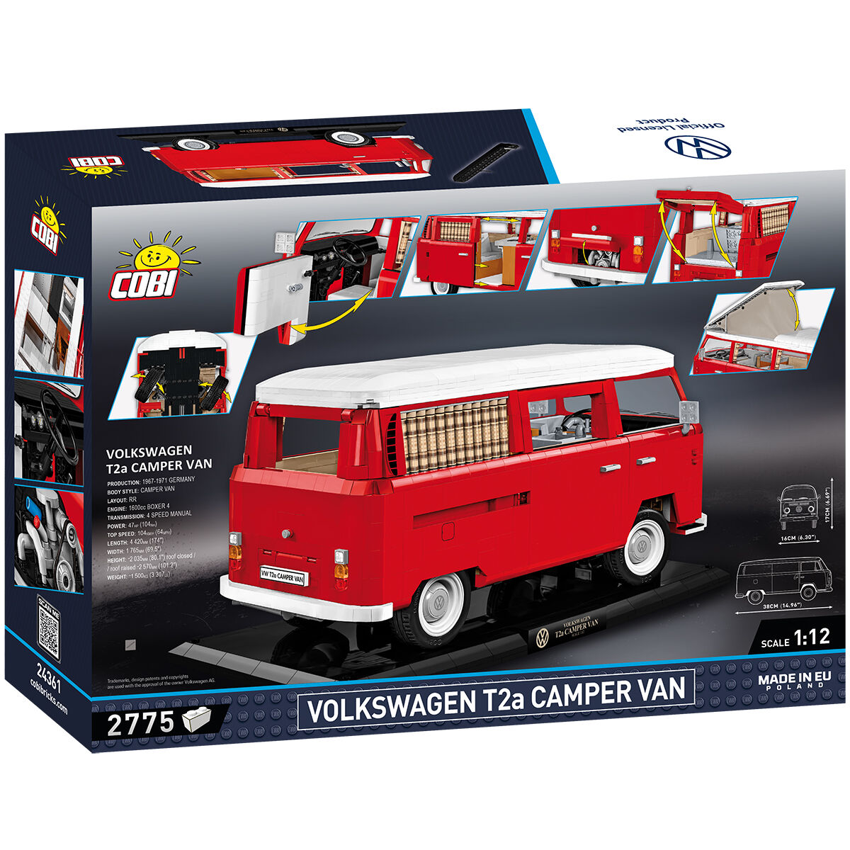 COBI 24361 - Volkswagen T2A CAMPER VAN Executive - Bild 2 COBI 24361 - Volkswagen T2A CAMPER VAN Executive - Bild 2