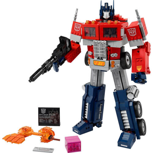 LEGO® Icons Optimus Prime, Set Transformers Figur, Roboter und LKW 2-in1 Modellbausatz für Erwachsene 10302 Roboter