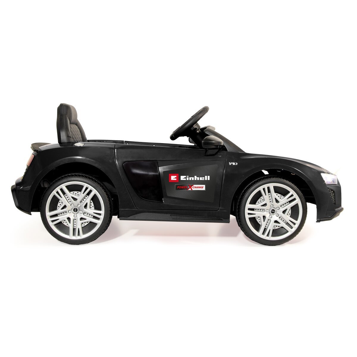 JAMARA Ride-on Audi R8 Spyder 18V schwarz Einhell Power X-Change inkl. Starter Set ab 3 Jahren
