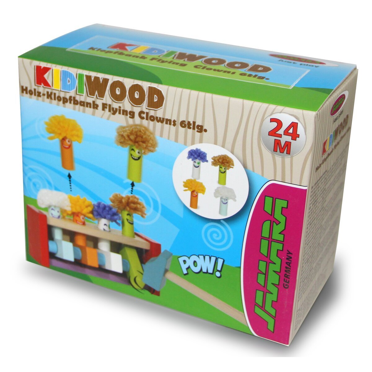 JAMARA Holzspielzeug Kidiwood Klopfbank Flying Clowns 6tlg. ab 24 Monaten JAMARA Holzspielzeug Kidiwood Klopfbank Flying Clowns 6tlg. ab 24 Monaten