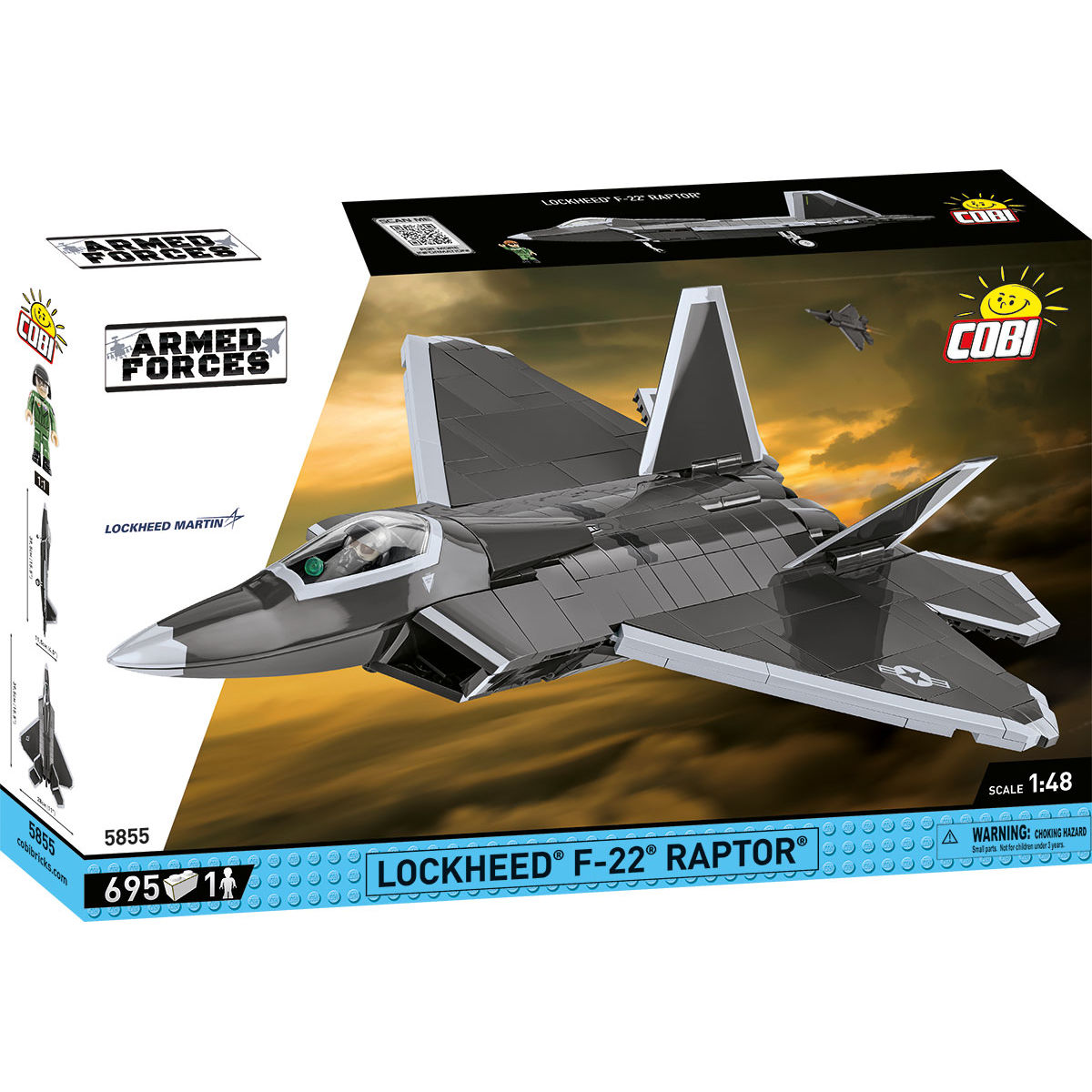 COBI 5855 - Lockheed® F-22® RAPTOR® SCALE 1:48 COBI 5855 - Lockheed® F-22® RAPTOR® SCALE 1:48