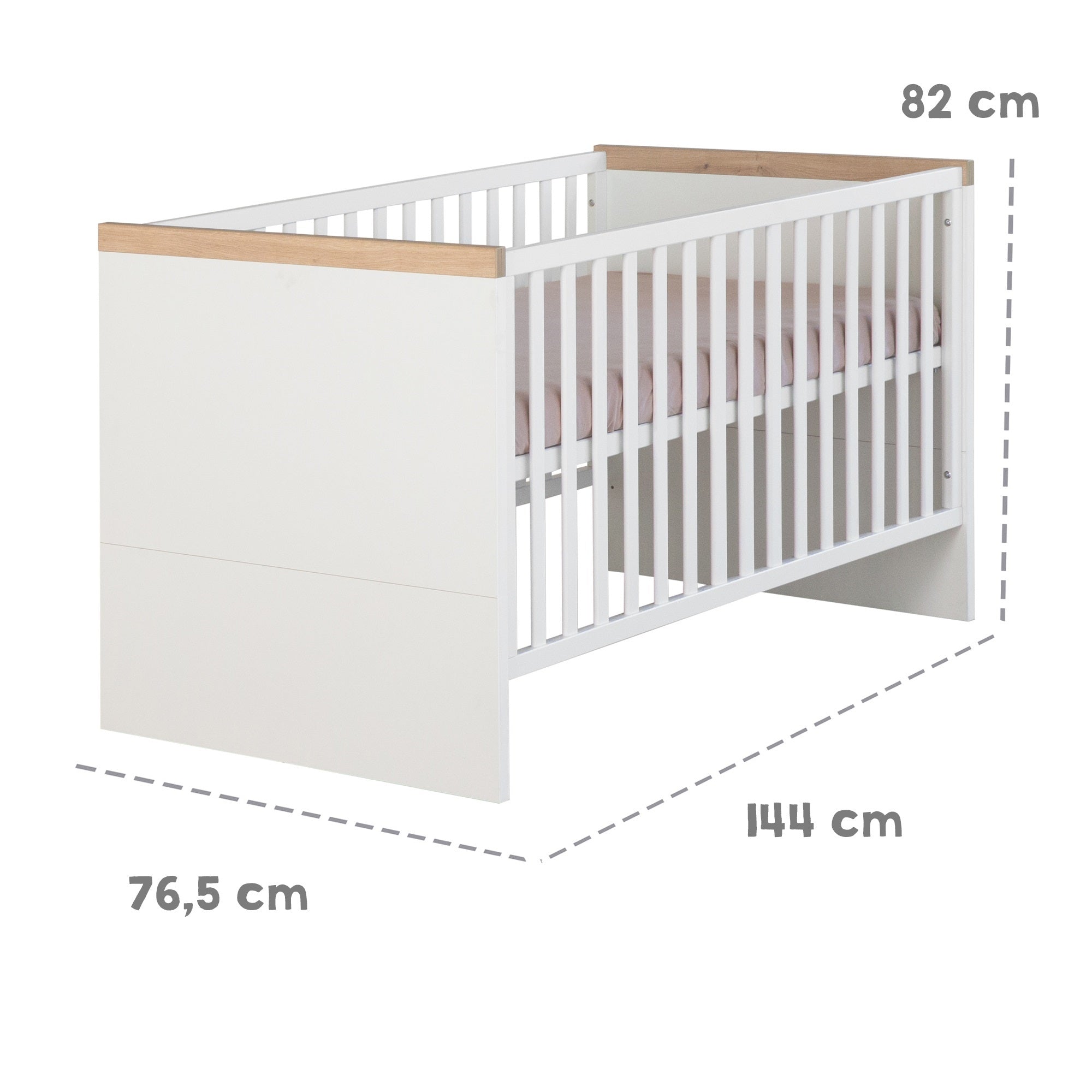 Roba 1911889 Kombi-Kinderbett 70x140 cm Lumo weiß - Bild 8 Roba 1911889 Kombi-Kinderbett 70x140 cm Lumo weiß - Produktbild 8