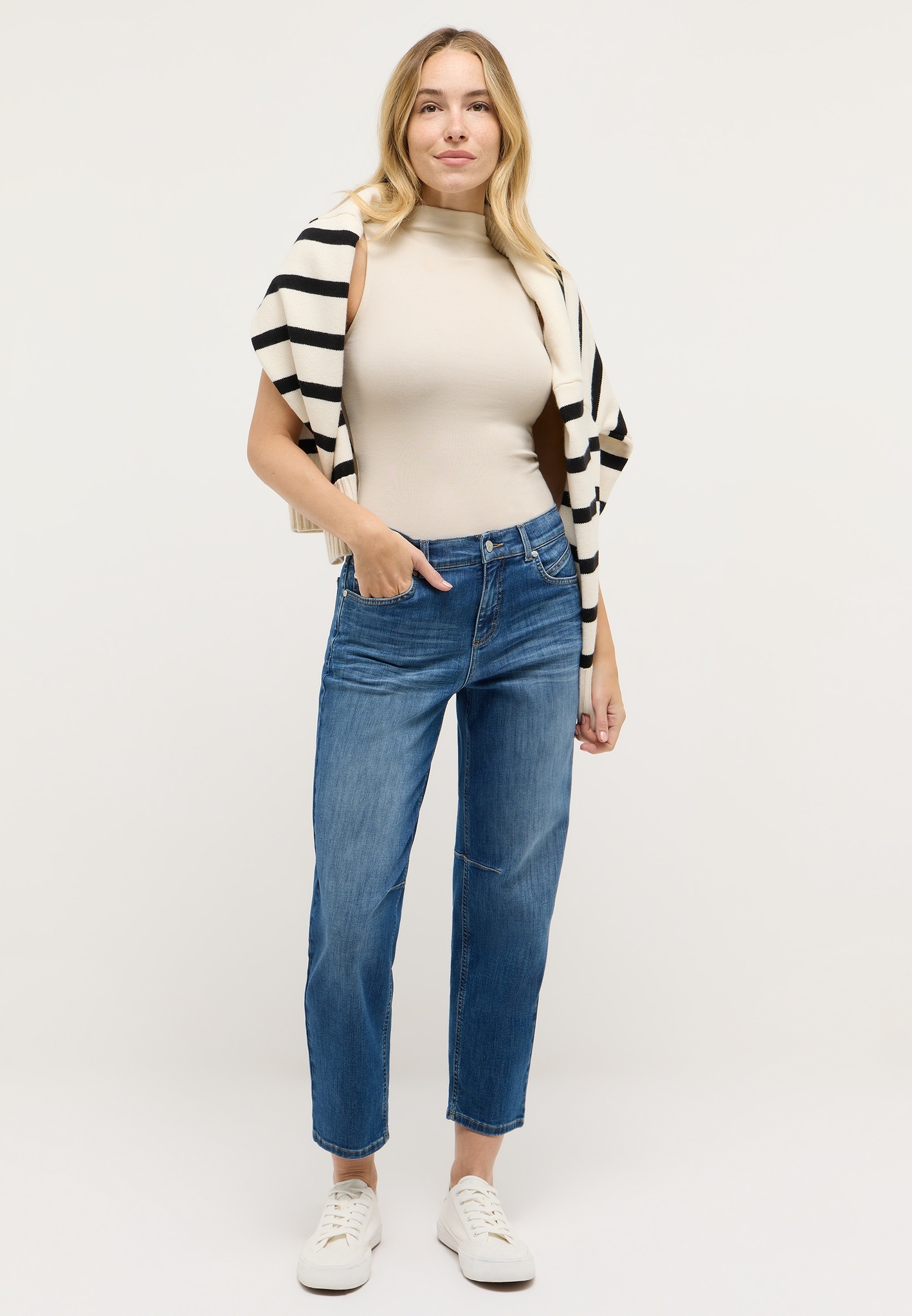 ANGELS 350360028B Damen Jeans Evy O-Shape - Blau ANGELS 350360028B Damen Jeans Evy O-Shape - Blau