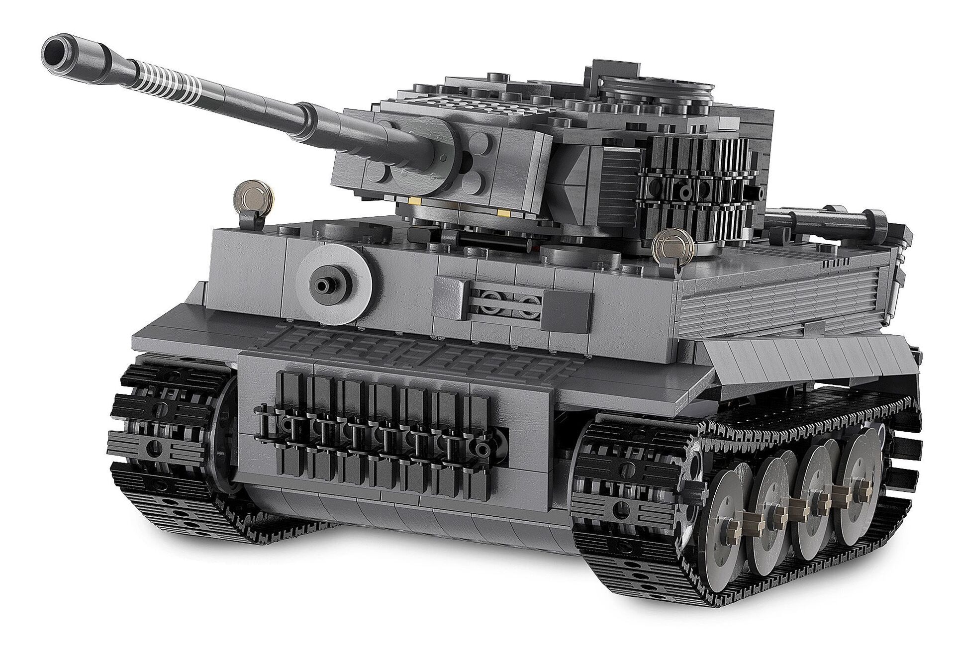 CaDA Panzer Tiger 1:35 grau 2,4GHz Bricks - Jamara e.K. - JAMARA 402894 Produktfoto - Jamara e.K. - CaDA Panzer Tiger 1:35 grau 2,4GHz Bricks - Modell JAMARA 402894