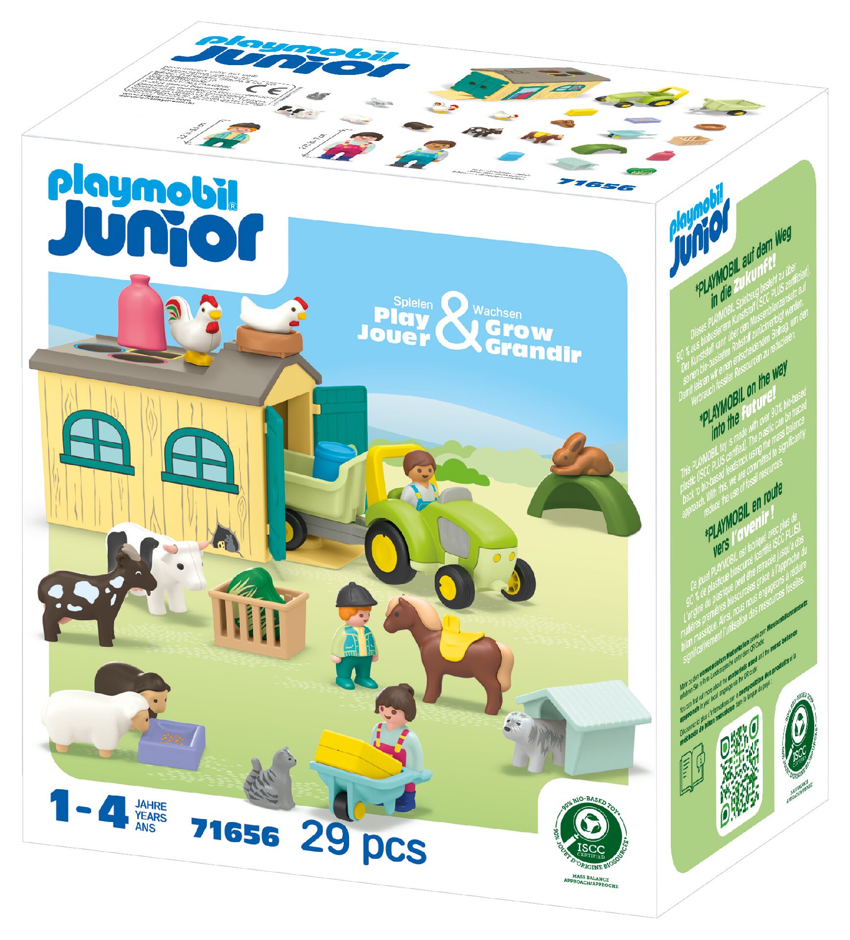 PLAYMOBIL 71656 Junior: Bauernhof-Abenteuer Mit Traktor