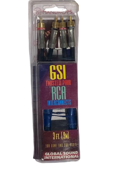 GSI TP3, 2 Kanal Cinch-Verbindungskabel, männlich auf männlich, 0,9m