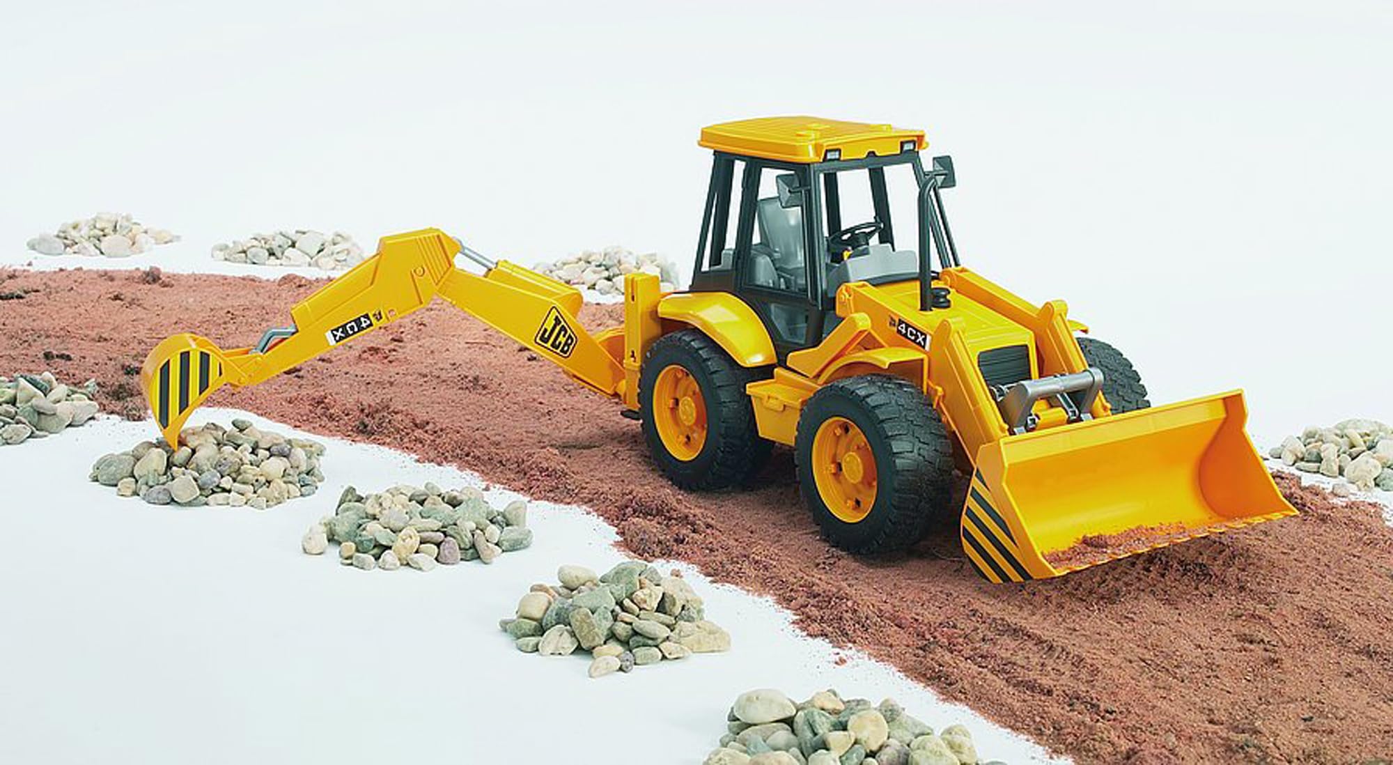 BRUDER 02428 - JCB 4CX Baggerlader Maschine, Bulldozer
