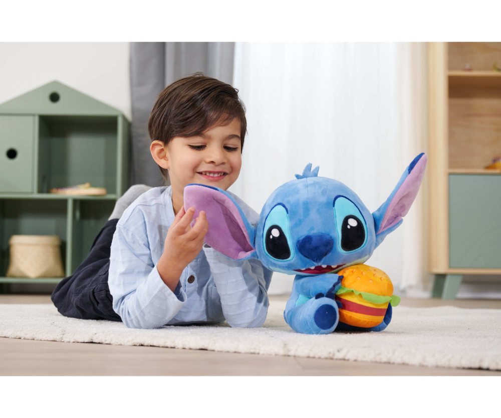 Disney Stitch mit Burger, 25cm