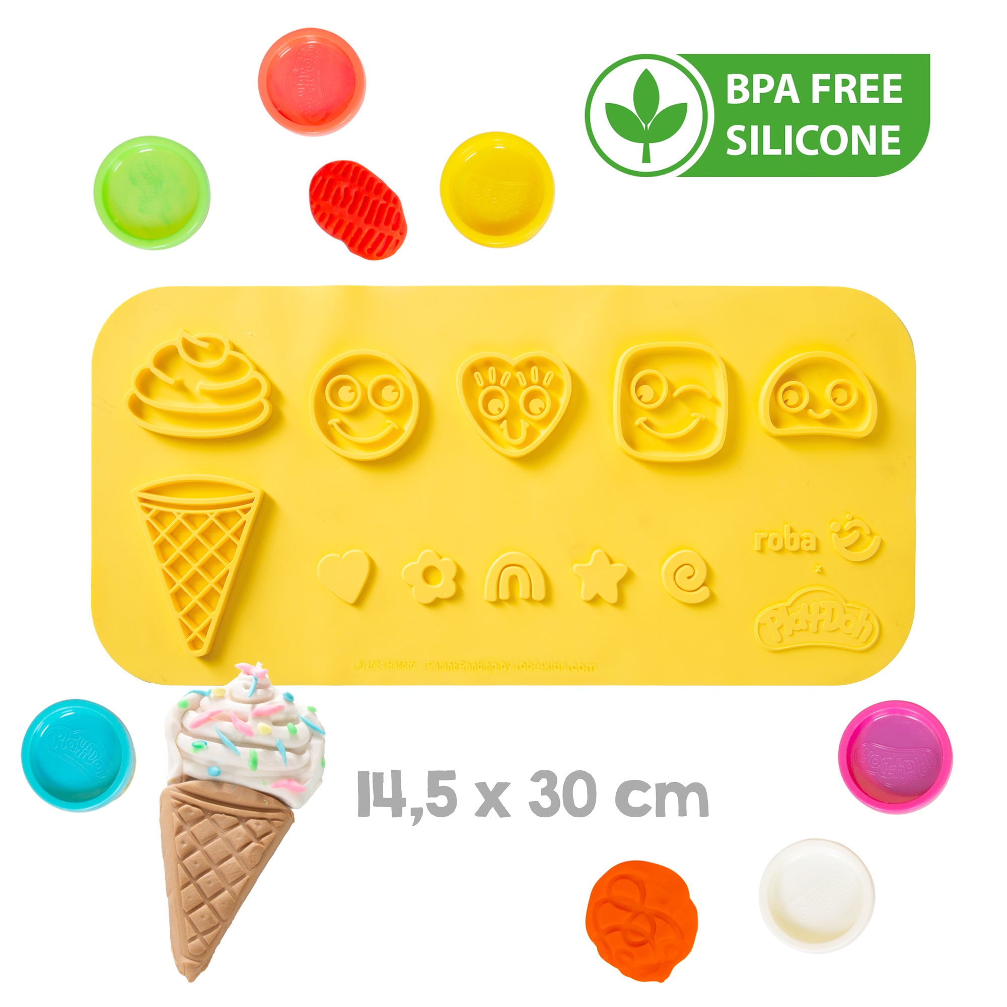 Roba 480213PD1ZU Eisstand roba x Play-Doh bunt – Rollenspiel - Produktbild 4