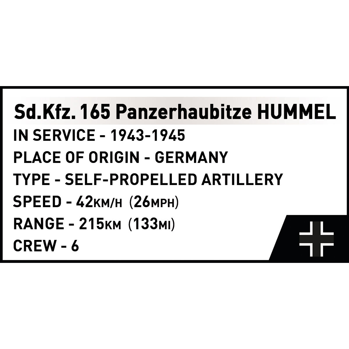 COBI 2663 - Panzerhaubitze HUMMEL Sdkfz165165) - Bild 12