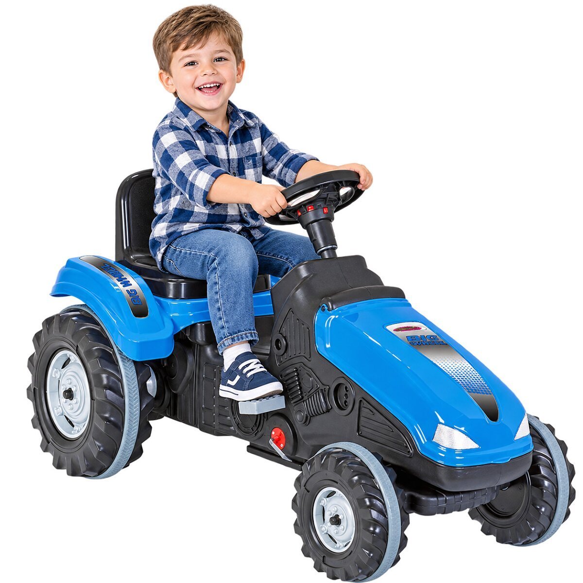 JAMARA Trettraktor Big Wheel blau ab 3 Jahren