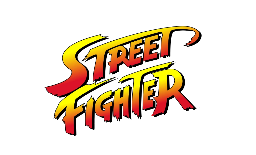 Street Fighter Offizielles Spiel-Logo Street Fighter Logo Offizielles Logo der Videospielreihe in stilisierter Schrift