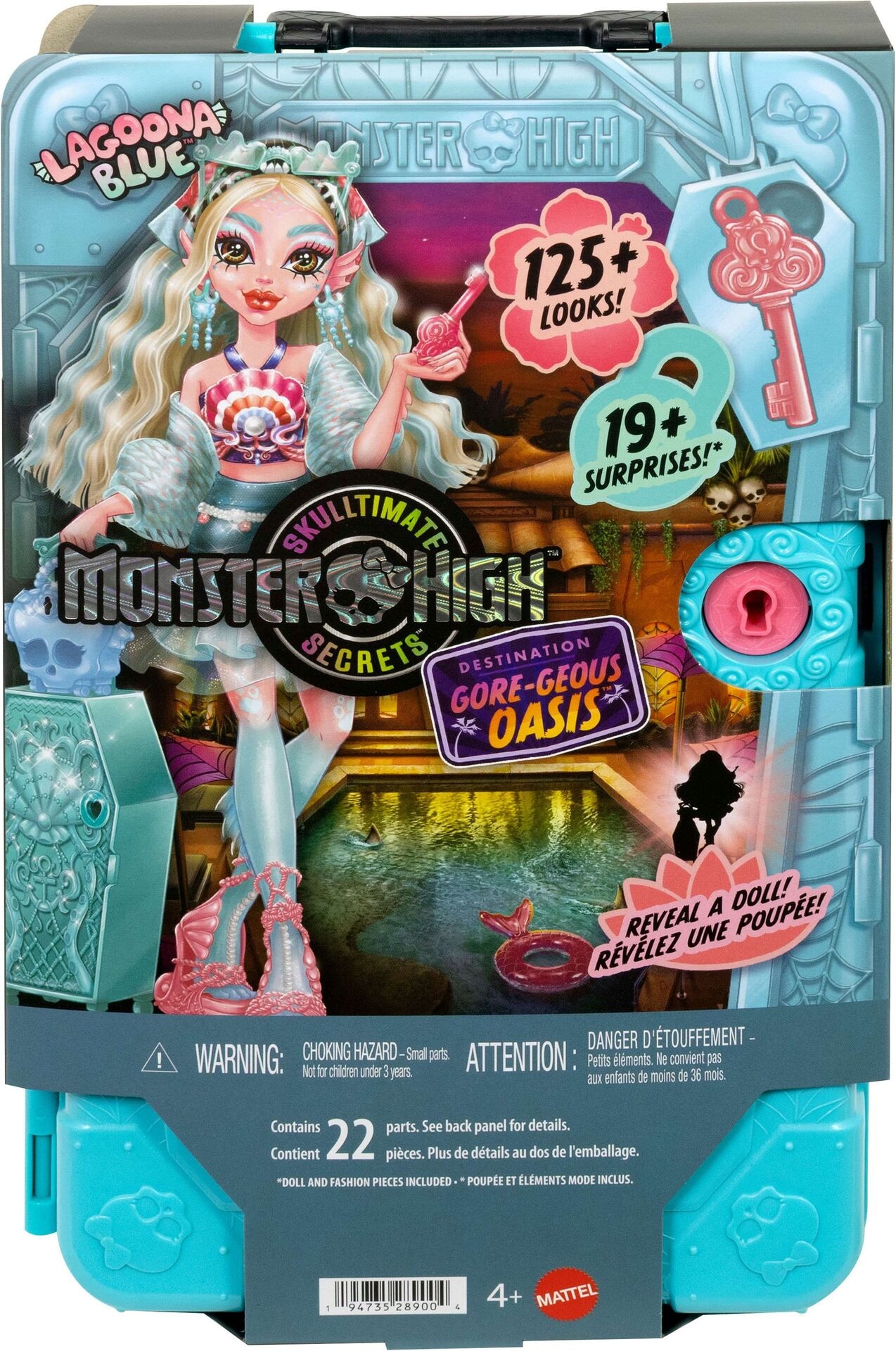 Produktfoto - Mattel - Monster High Verborgene Schätze Oase Lagoona - Modell MATTEL JDR51