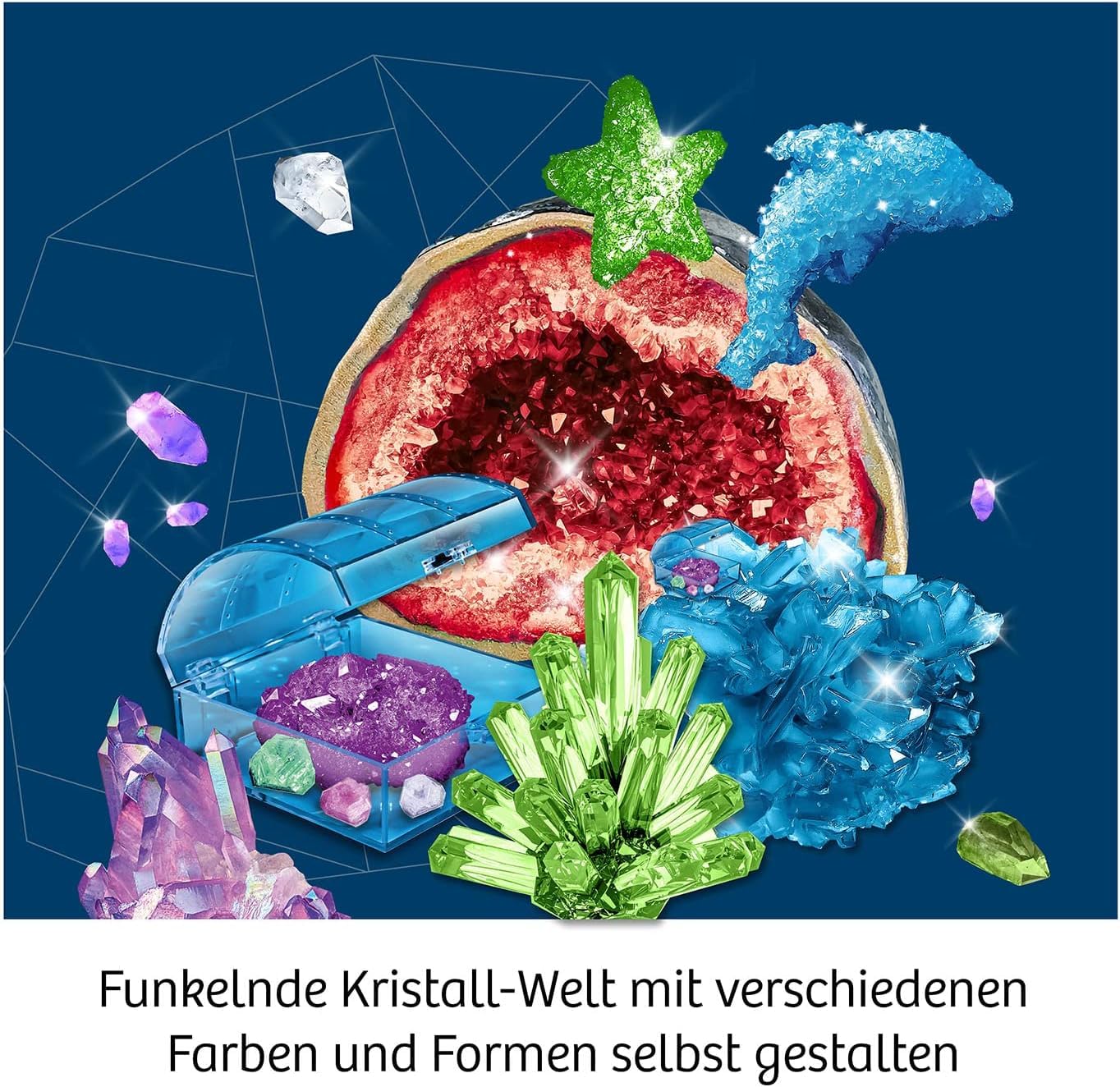 Kosmos Kristalle Züchten - Faszinierender Chemie-Experimentierkasten Für Kinder Ab 10 Jahren 645601 Geburtstagstorte, Essen, Mineralisch, Obst, Produzieren