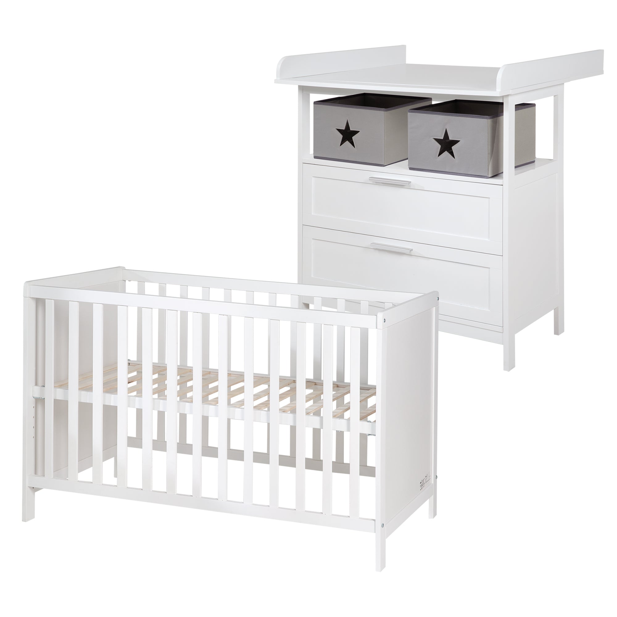 Roba 1015040 Kinderzimmerset Hamburg weiß – Kinderzimmer Set - Bild 1 Roba 1015040 Kinderzimmerset Hamburg weiß – Kinderzimmer Set - weiß - Kinderzimmer Set - Produktbild 1
