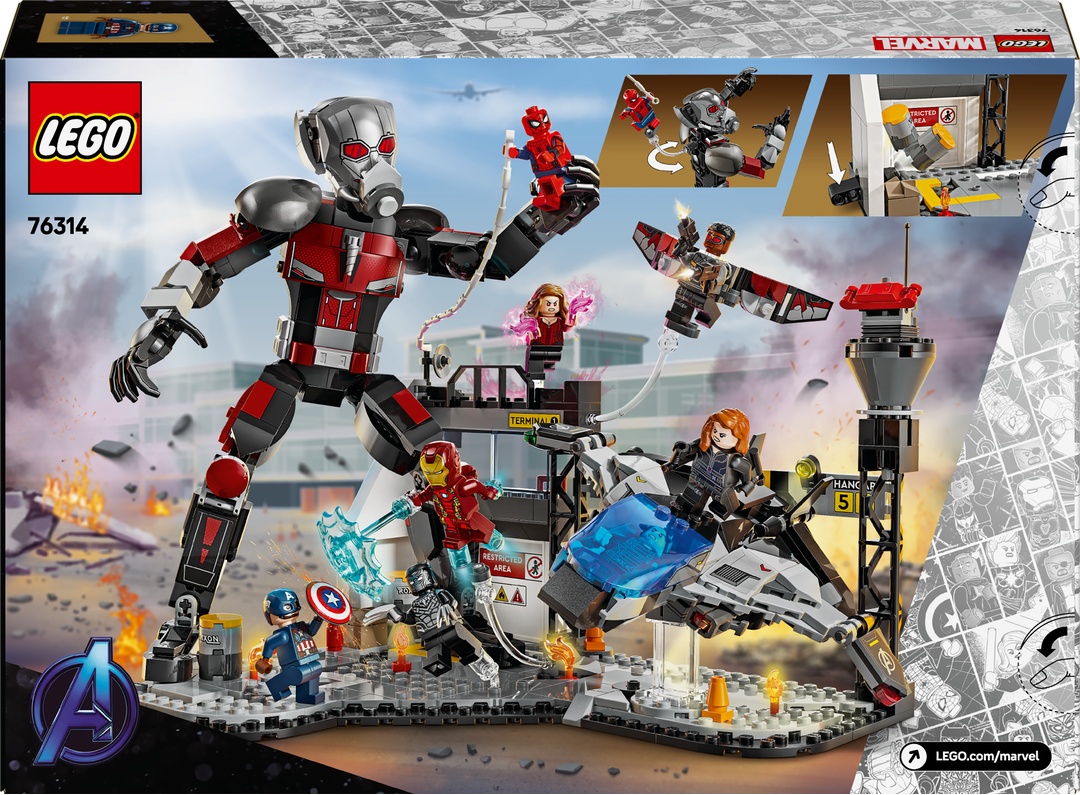 LEGO® MARVEL Super Heroes™ 76314 Captain America: Civil War Actionduell LEGO® MARVEL Super Heroes™ 76314 Captain America: Civil War Actionduell