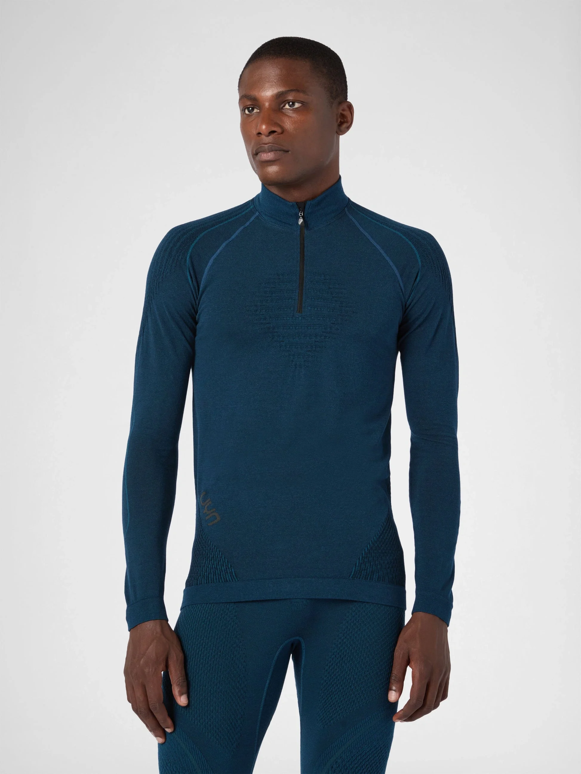 UYN Herren Evolutyon Biotech UW Shirt LG_SL Zip Up U100500K662 - Blau Poseidon GR. L/XL