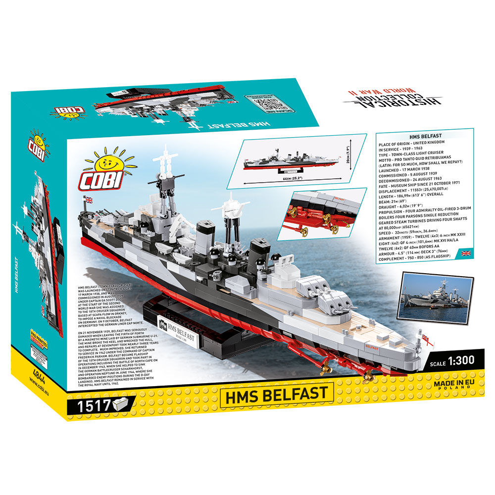 COBI 4844 - HMS Belfast Maßstabb 1:300) - Bild 2 COBI 4844 - HMS Belfast Maßstabb 1:300) - Bild 2