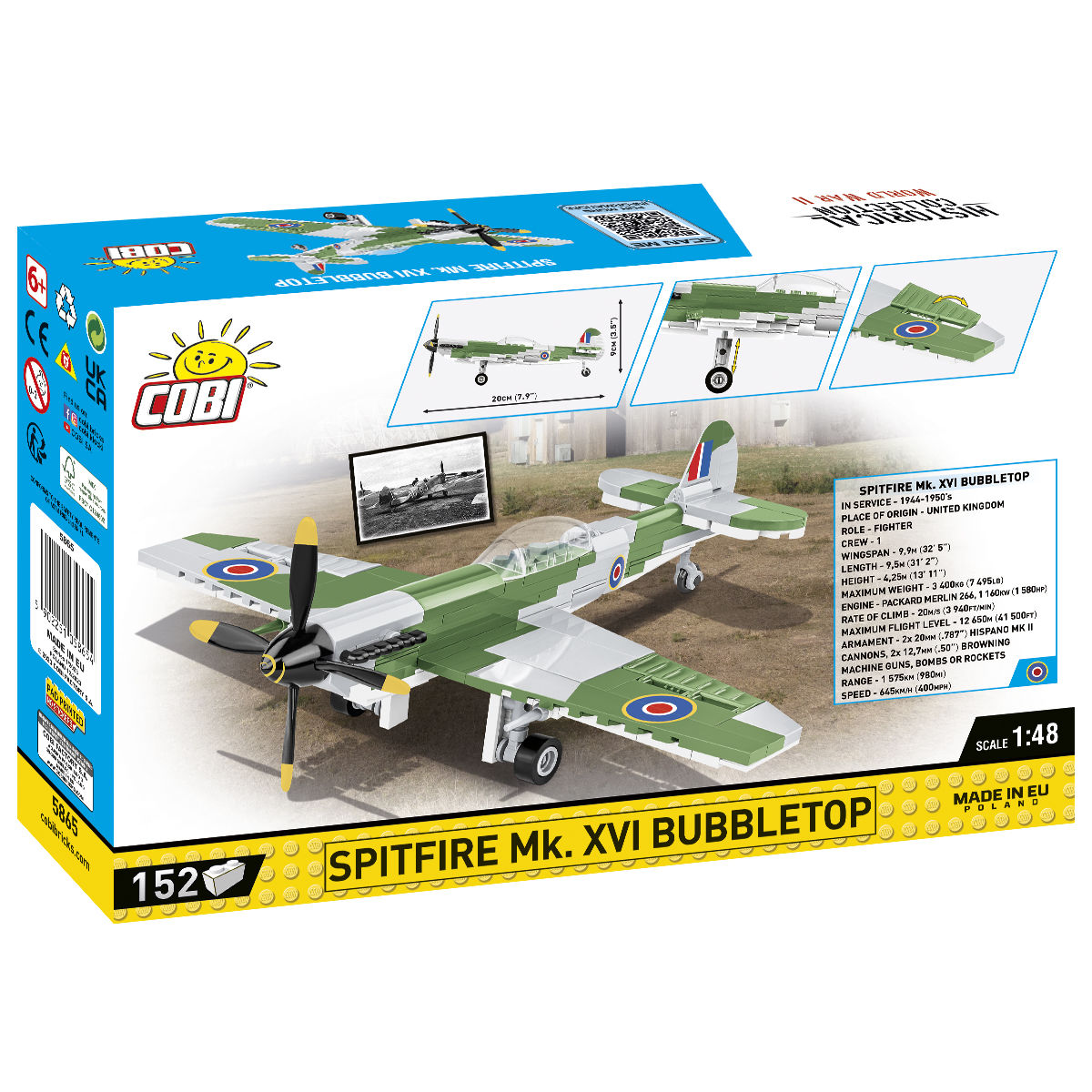 COBI 5865 - Spitfire MK.XVI Bubbletop - Bild 2 COBI 5865 - Spitfire MK.XVI Bubbletop - Bild 2