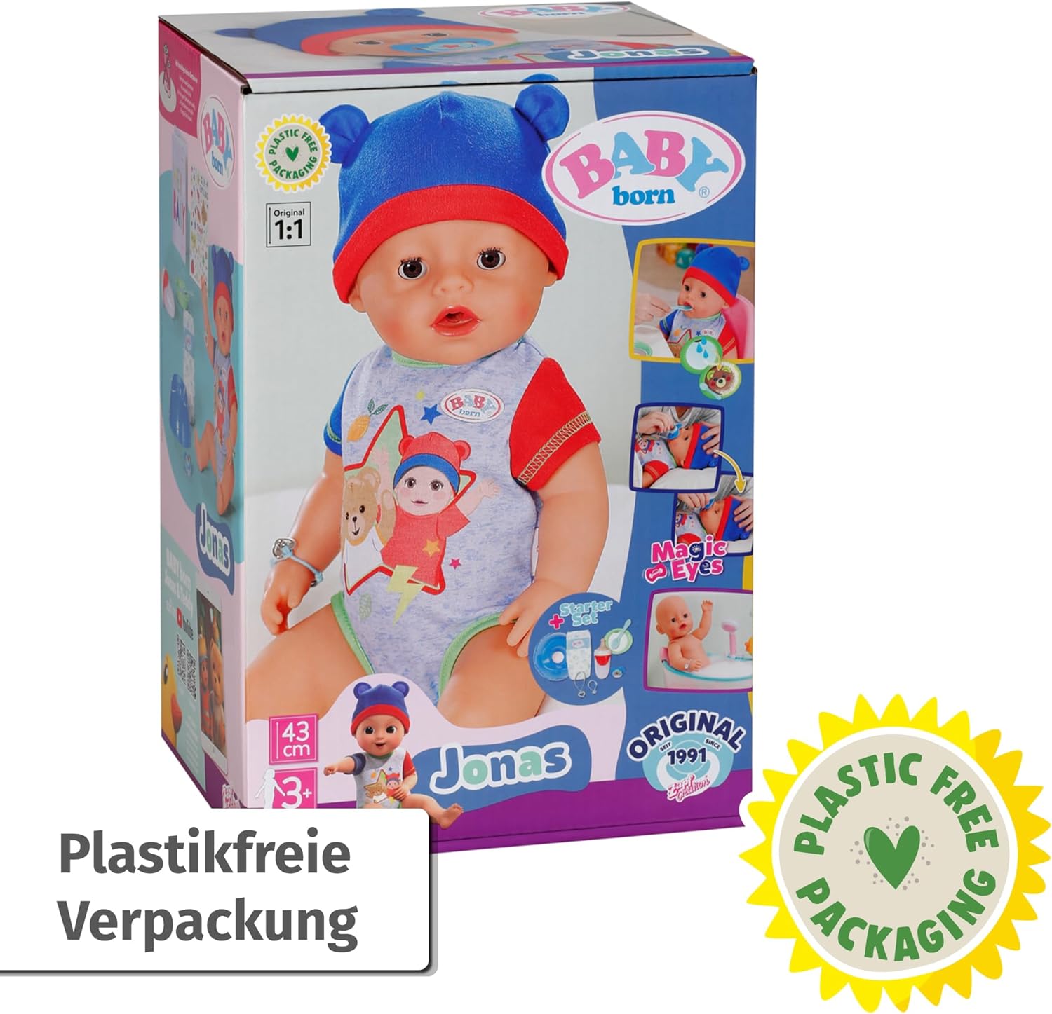 BABY born® Jonas DE Hut, Mütze, Puppe, Baby, Person