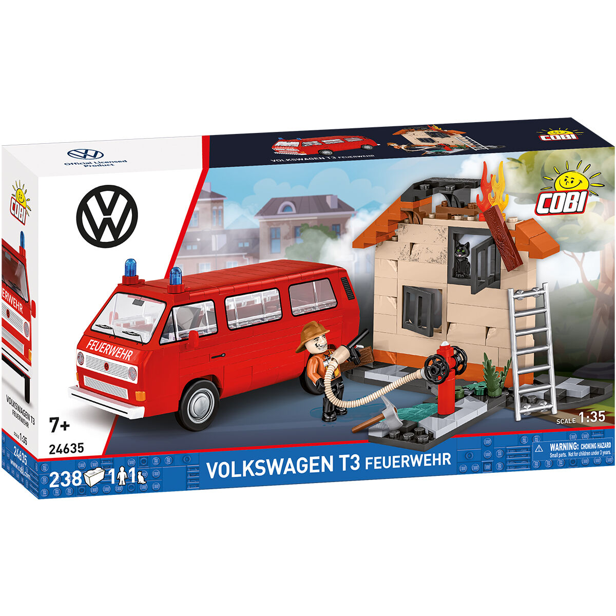 COBI 24635 - VW T3 Feuerwehr - Maßstab 1:35 COBI 24635 - VW T3 Feuerwehr - Maßstab 1:35