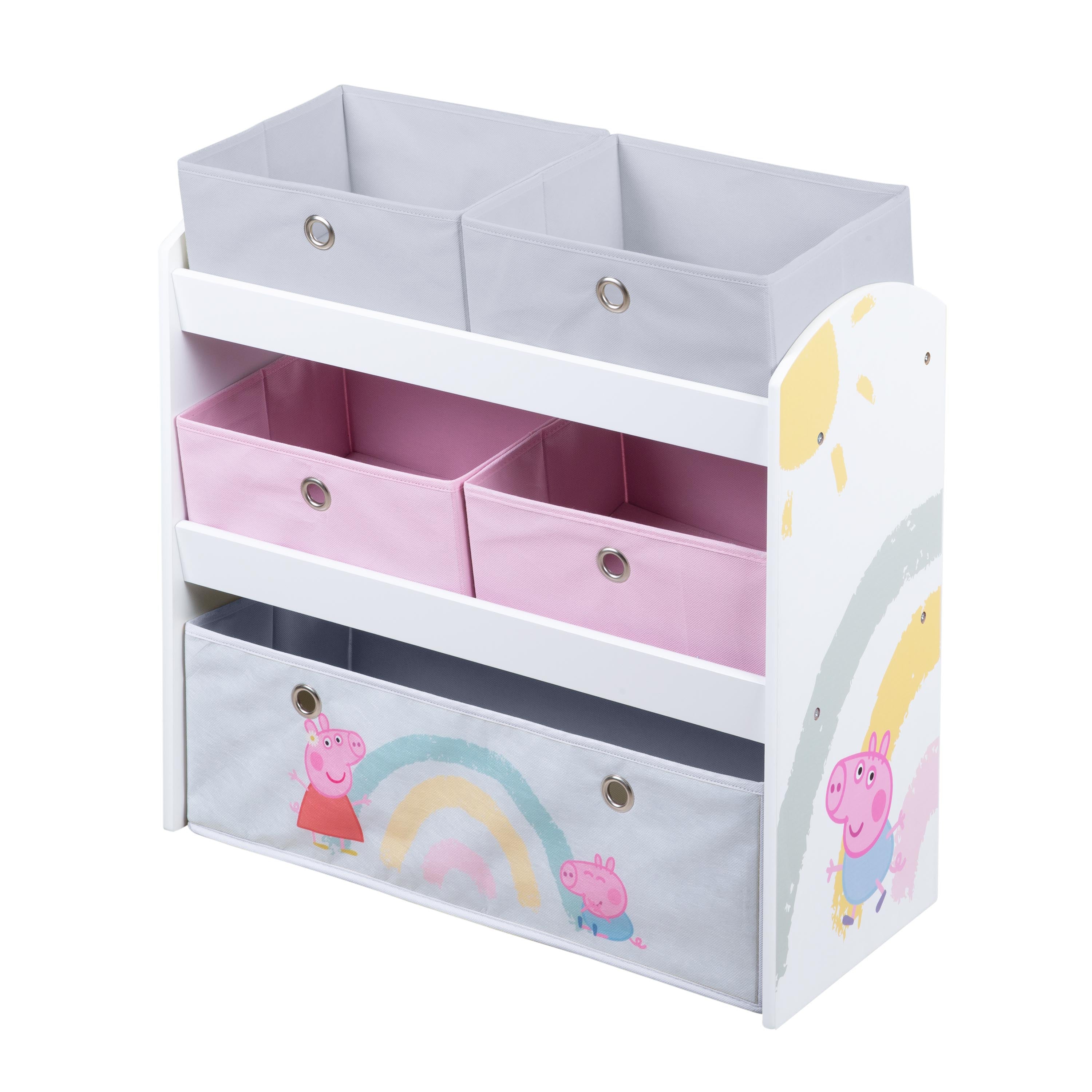 Roba 450159PP1 Spielregal Peppa Pig weiß – Spielmöbel - Bild 1 Roba 450159PP1 Spielregal Peppa Pig weiß – Spielmöbel - weiß - Spielmöbel - Produktbild 1