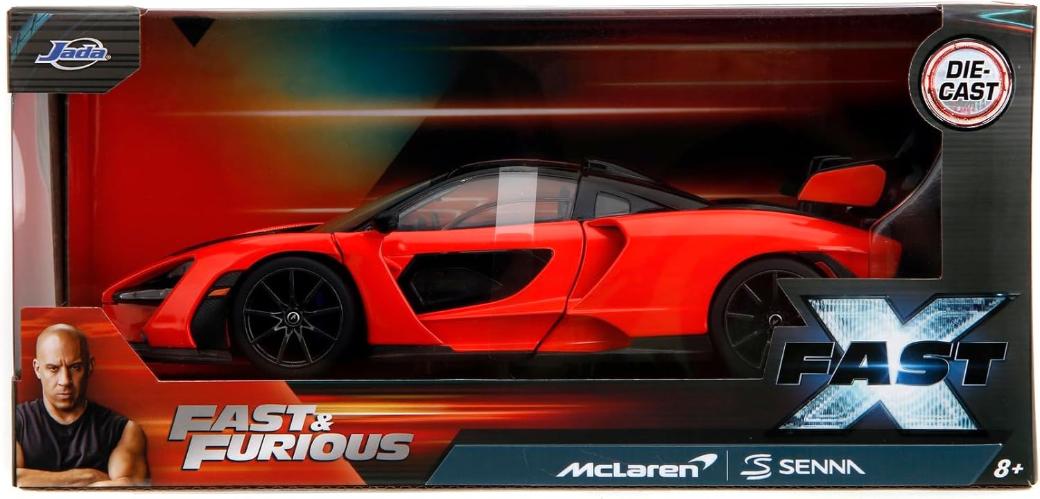 Jada Fast & Furious McLaren Senna 1:24 - Modellauto mit Türen zum Öffnen 253203097 Coupé, Sportwagen, Rad, Leichtmetallfelge, Person