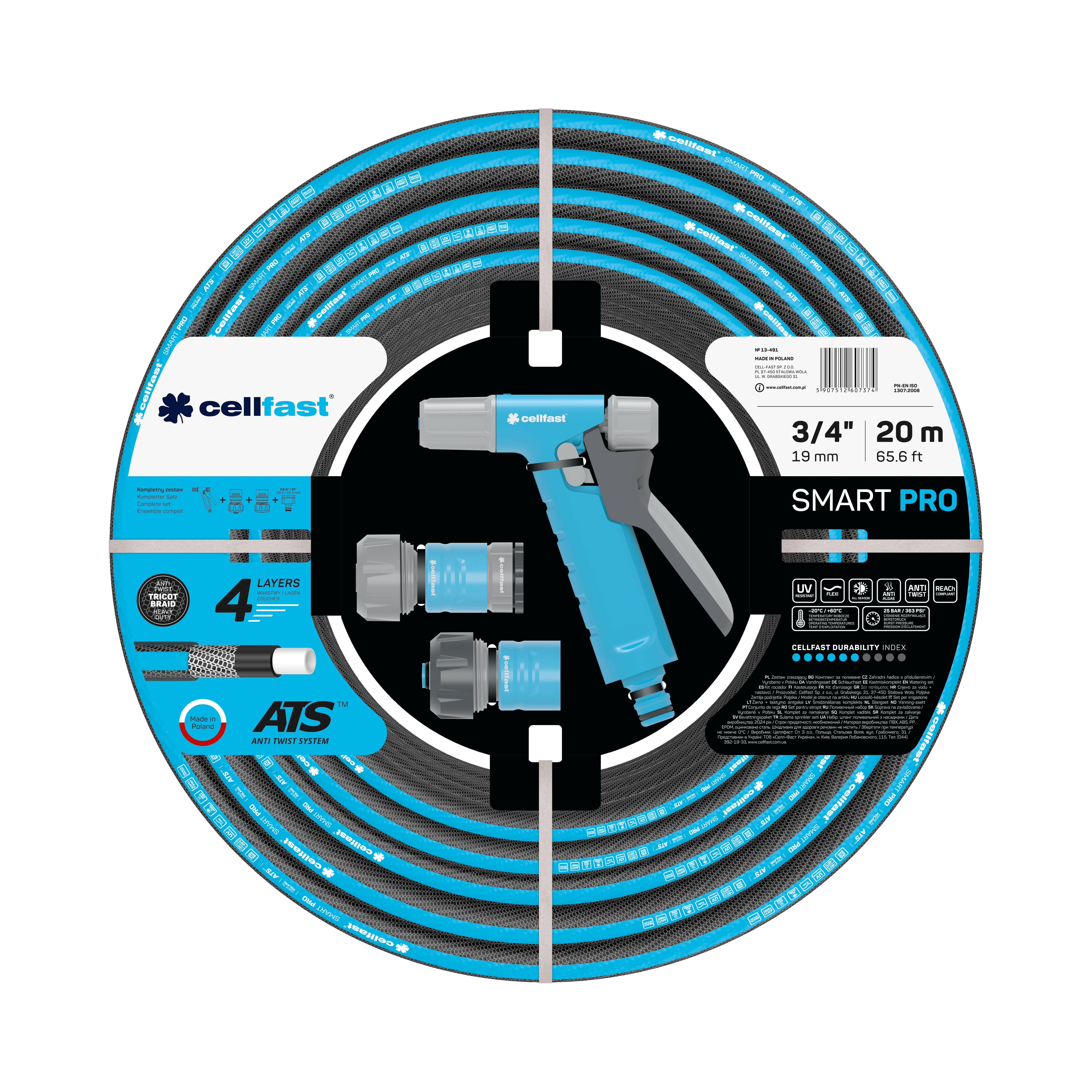 Cellfast Bewässerungssatz SMART PRO ATS 3/4" 20 m