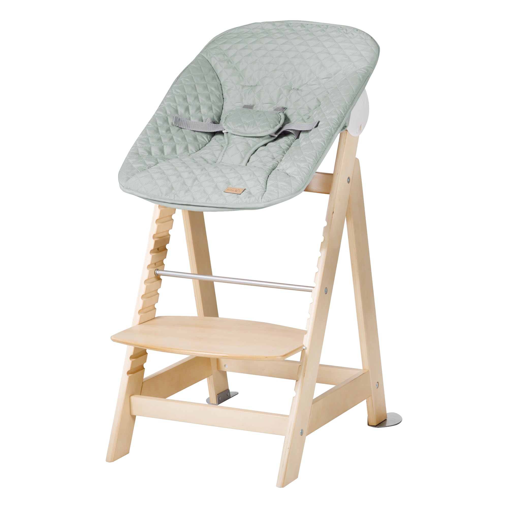 Roba 75063NAV241 Treppenhochstuhl, Set 2in1 Frosty green natur lackiert - Bild 3 Roba 75063NAV241 Treppenhochstuhl, Set 2in1 Frosty green natur lackiert - Produktbild 3