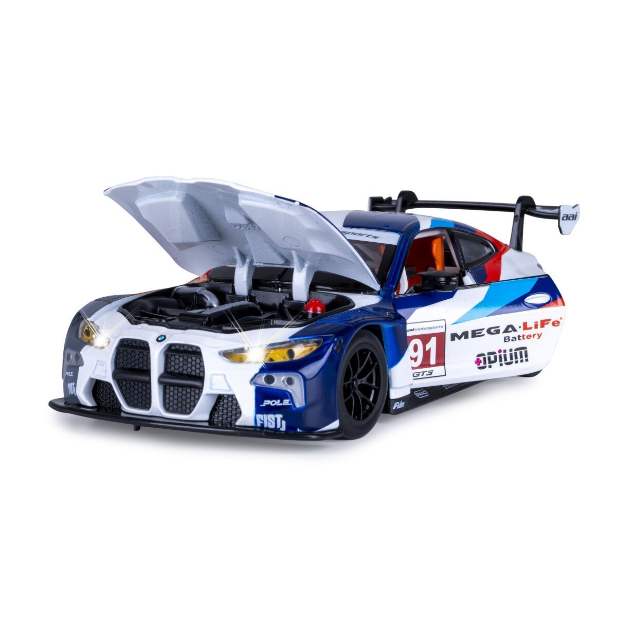 JAMARA BMW M4 GT3 Diecast 1:24 weiß inkl. Knopfzellen ab 3 Jahren JAMARA BMW M4 GT3 Diecast 1:24 weiß inkl. Knopfzellen ab 3 Jahren