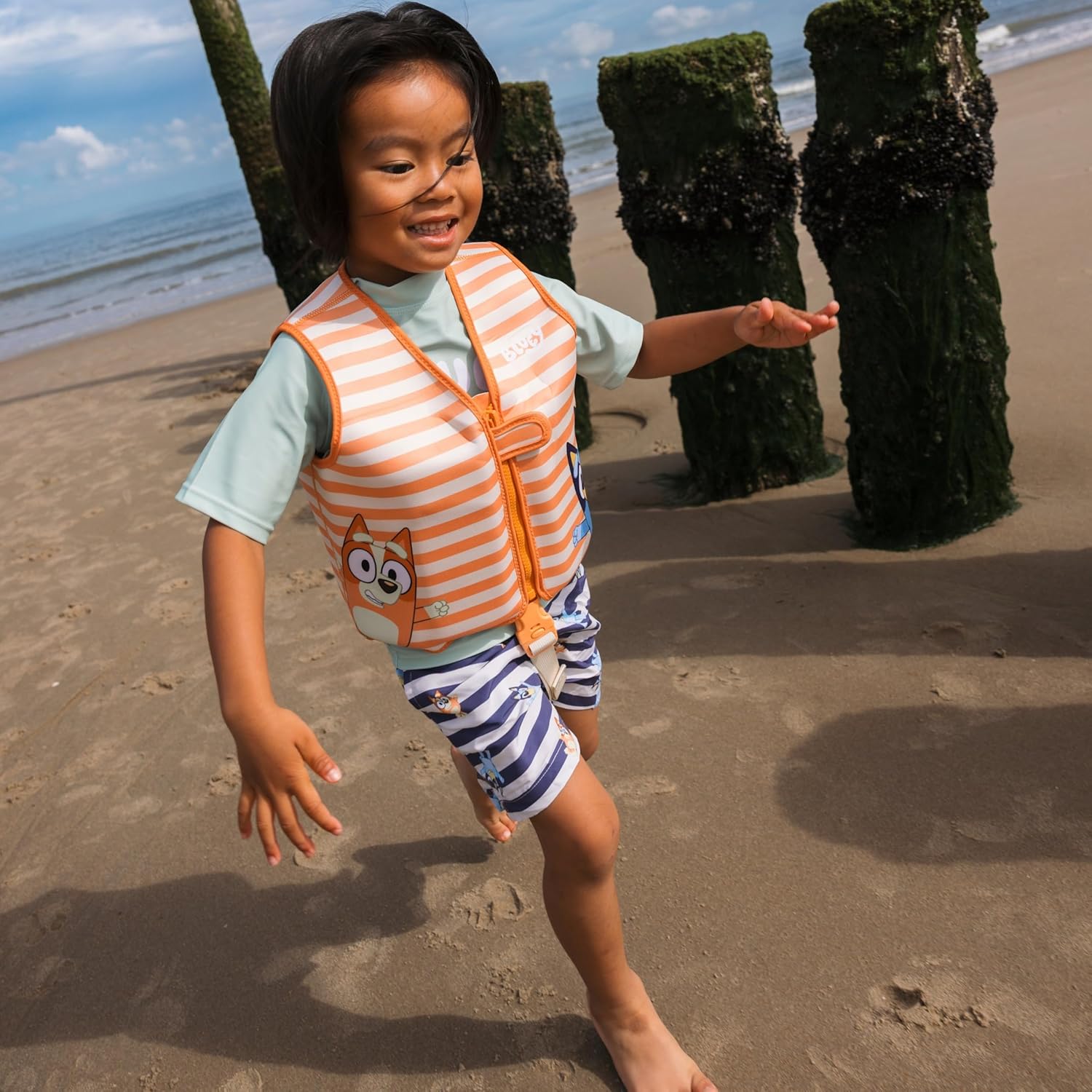 Bluey Swimming Vest 2-3 Jahre Strandmode, Kind, Weiblich, Mädchen, Person
