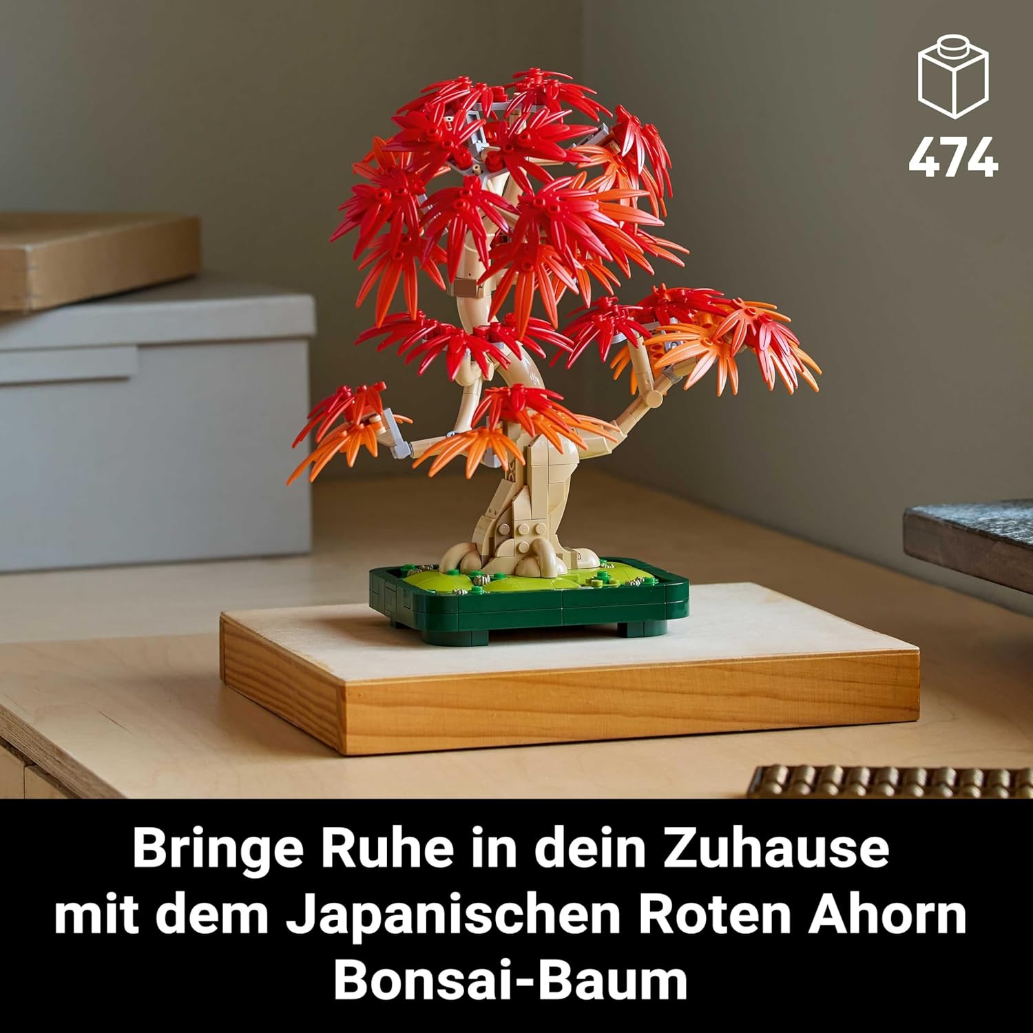 LEGO® Botanicals 10348 Japanischer Roter Ahorn – Bonsai Baum Pflanze, Baum, Blatt, Ahorn