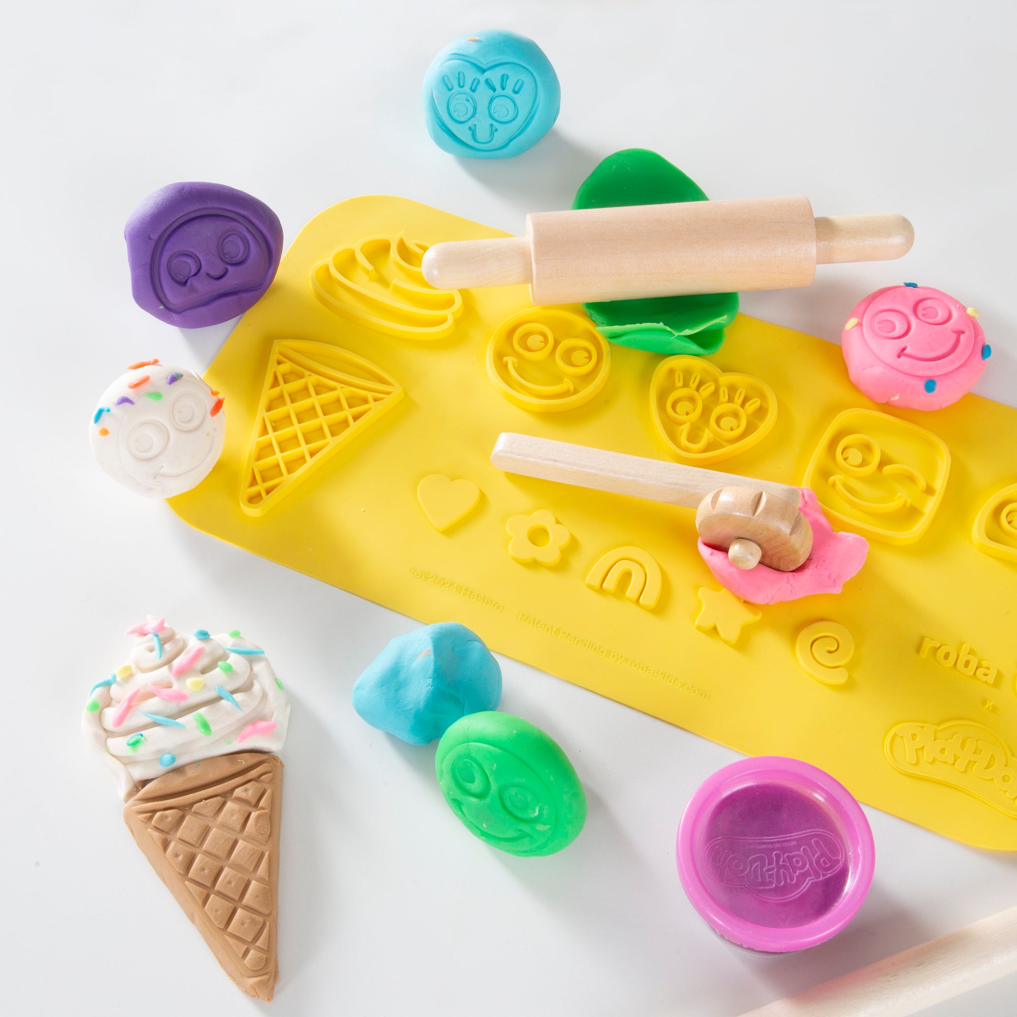 Roba 98155PD11 Spielset "roba x Play-Doh" bunt – Motorik & Lernen - Bild 4 Roba 98155PD11 Spielset "roba x Play-Doh" bunt – Motorik & Lernen - Produktbild 4