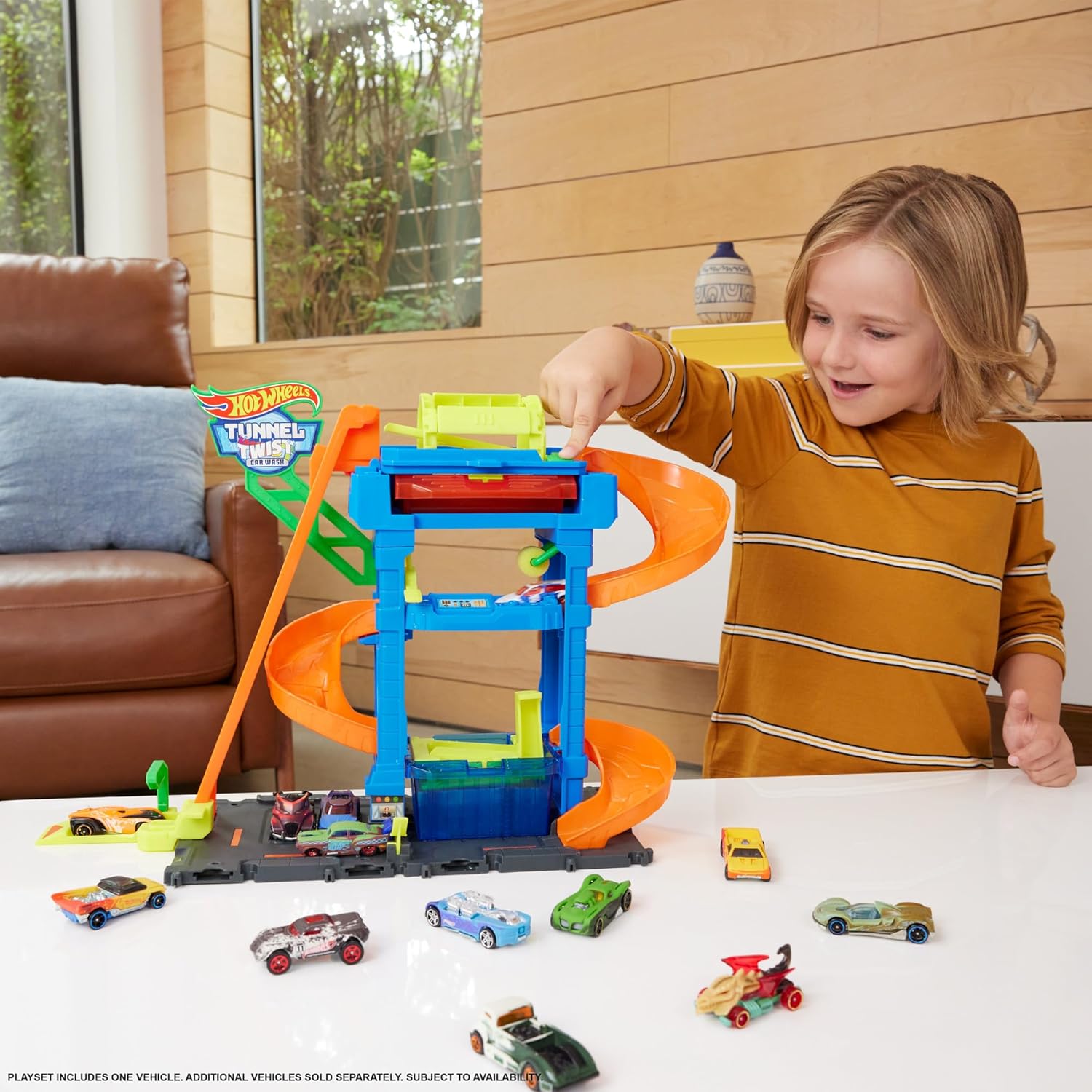 Hot Wheels City Tunnel Twist Car Wash HTN80 Spielzeug, Kind, Weiblich, Mädchen, Person