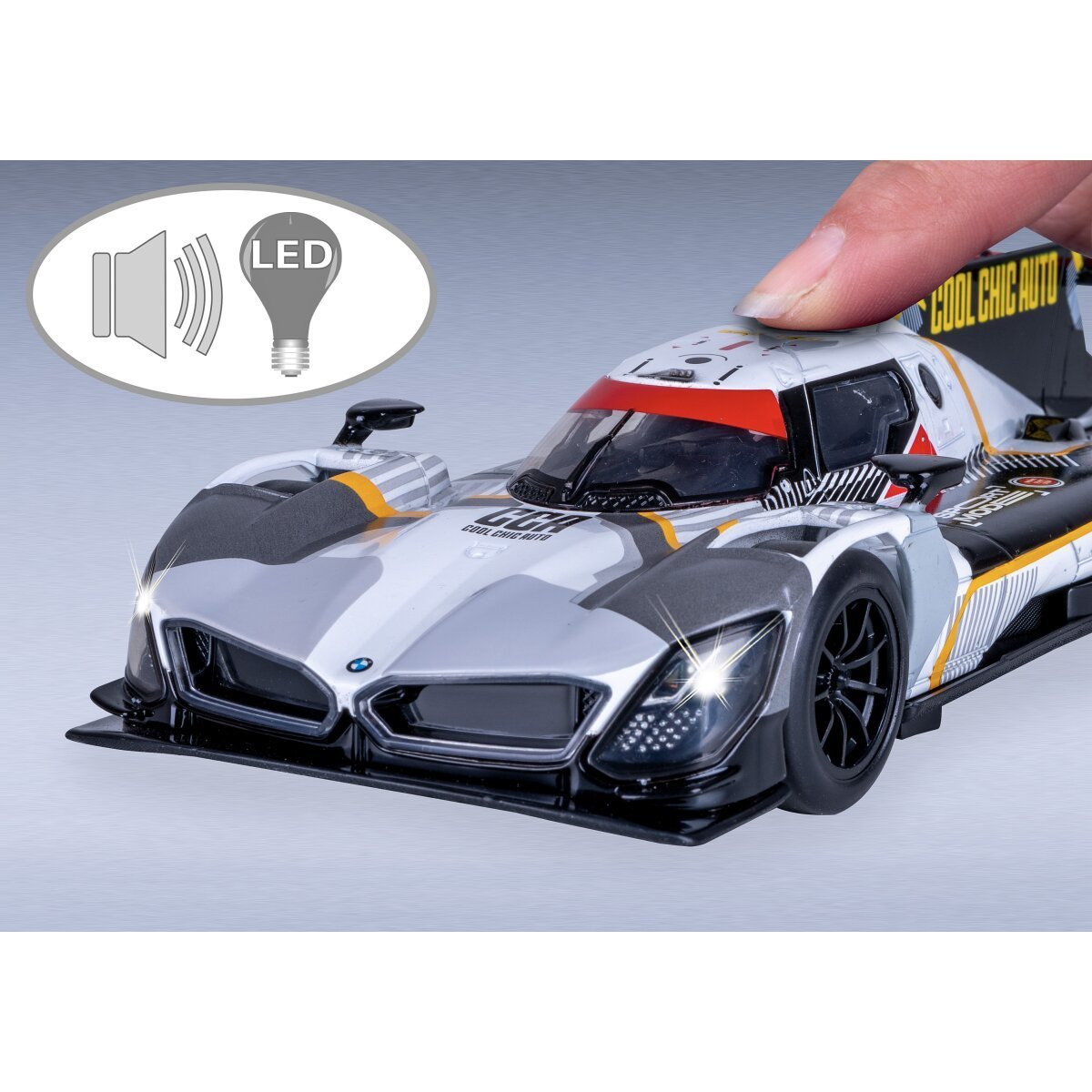 JAMARA BMW M Hybrid V8 Diecast 1:24 grau inkl. Knopfzellen ab 3 Jahren JAMARA BMW M Hybrid V8 Diecast 1:24 grau inkl. Knopfzellen ab 3 Jahren