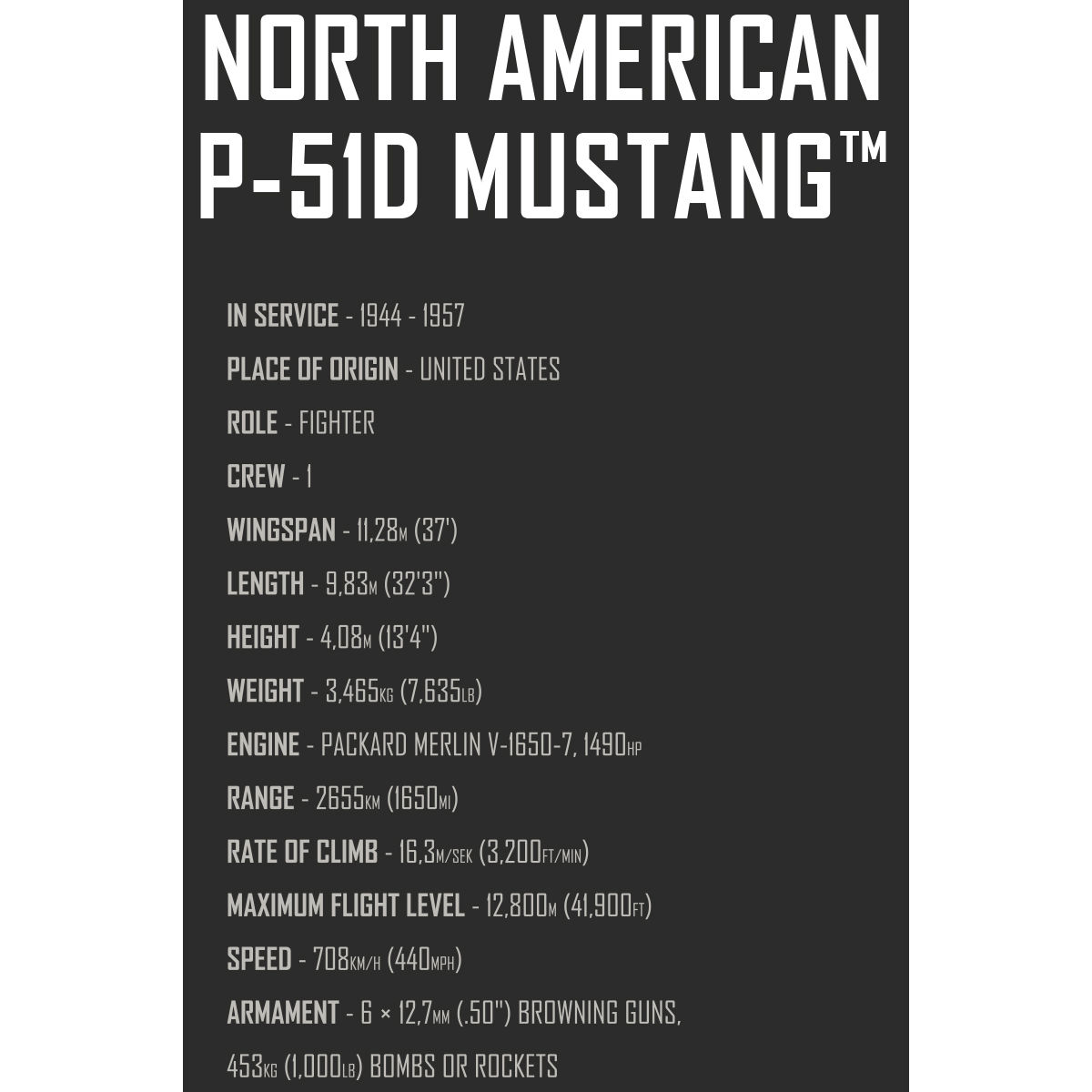 COBI 5846 - P-51D Mustang™ TOP Gunscale 1:32 - Bild 10 COBI 5846 - P-51D Mustang™ TOP Gunscale 1:32 - Bild 10