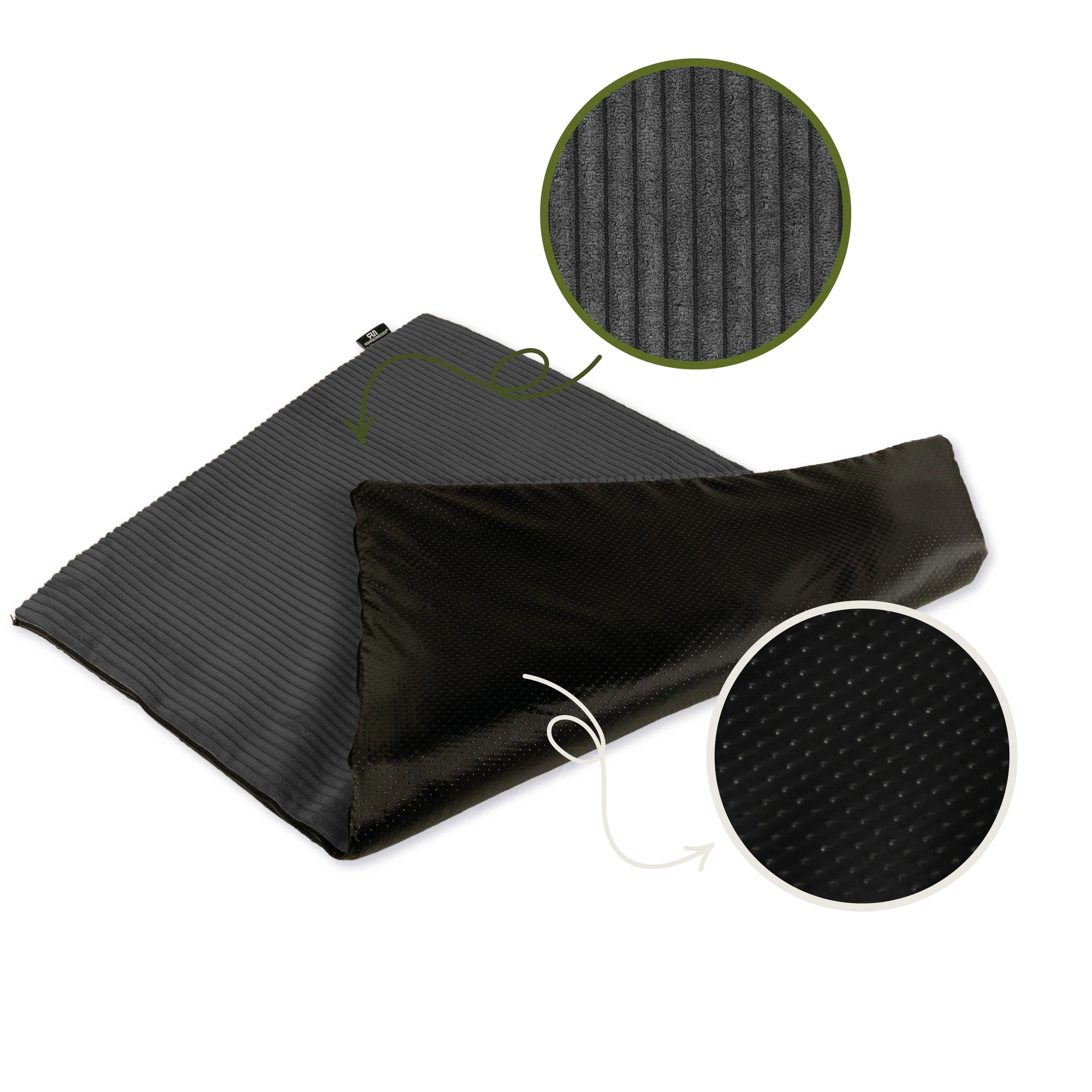 Rohrschneider RS 22389 Hanfmatte Cordbezug – Naturmatte mit Bezug GR.1