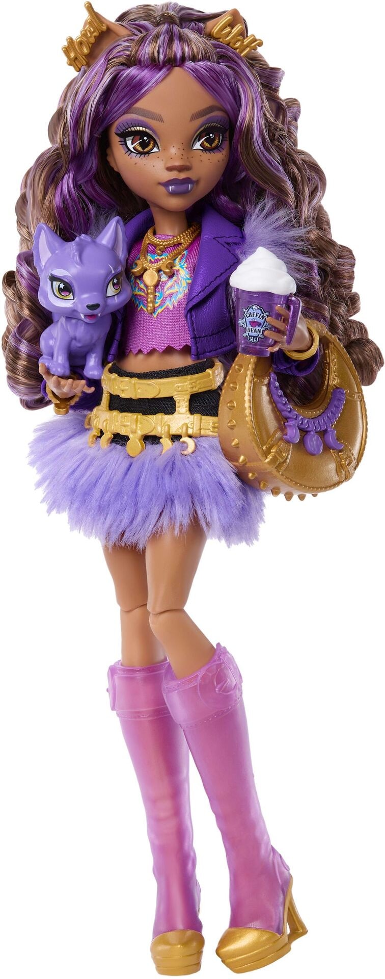 Monster High Clawdeen Puppe - Mattel - MATTEL JHK30 Puppe - Mattel - Monster High Clawdeen Puppe - Modell MATTEL JHK30 Produktbild fuer Online-Shop