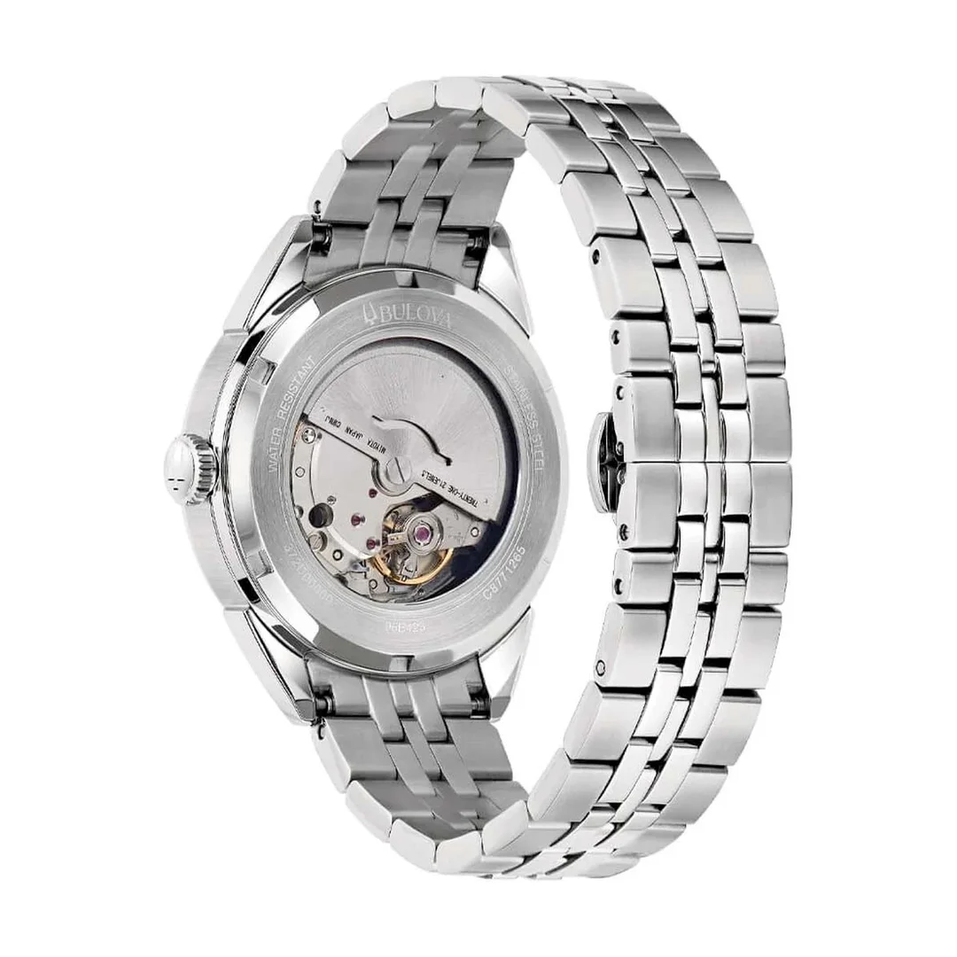 BULOVA 96B425 Uhr Herren Sutton Auto Silber Blau BULOVA 96B425 Uhr Herren Sutton Auto Silber Blau