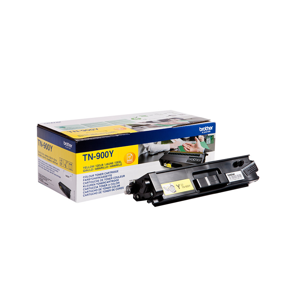 Brother TN-900Y Tonerpatrone - Gelb für intensive Farbdrucke Adapter, Elektronik, Computer-Ausrüstung, Computerausrüstung, Schusswaffe