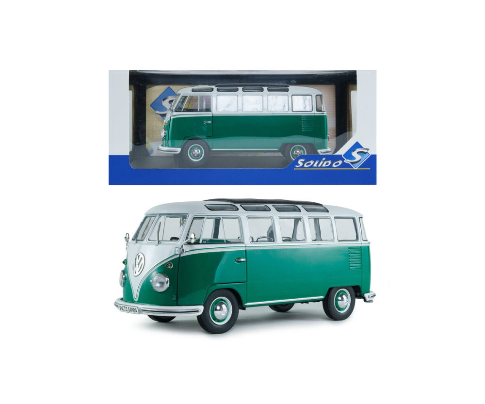 Solido 1:18 VW T1 samba grün/weiß 1962