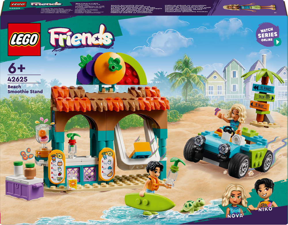 LEGO® Friends Smoothie-Stand am Strand Spielset 42625 Spielzeug, Spielbereich, Rad, Person, Gesicht