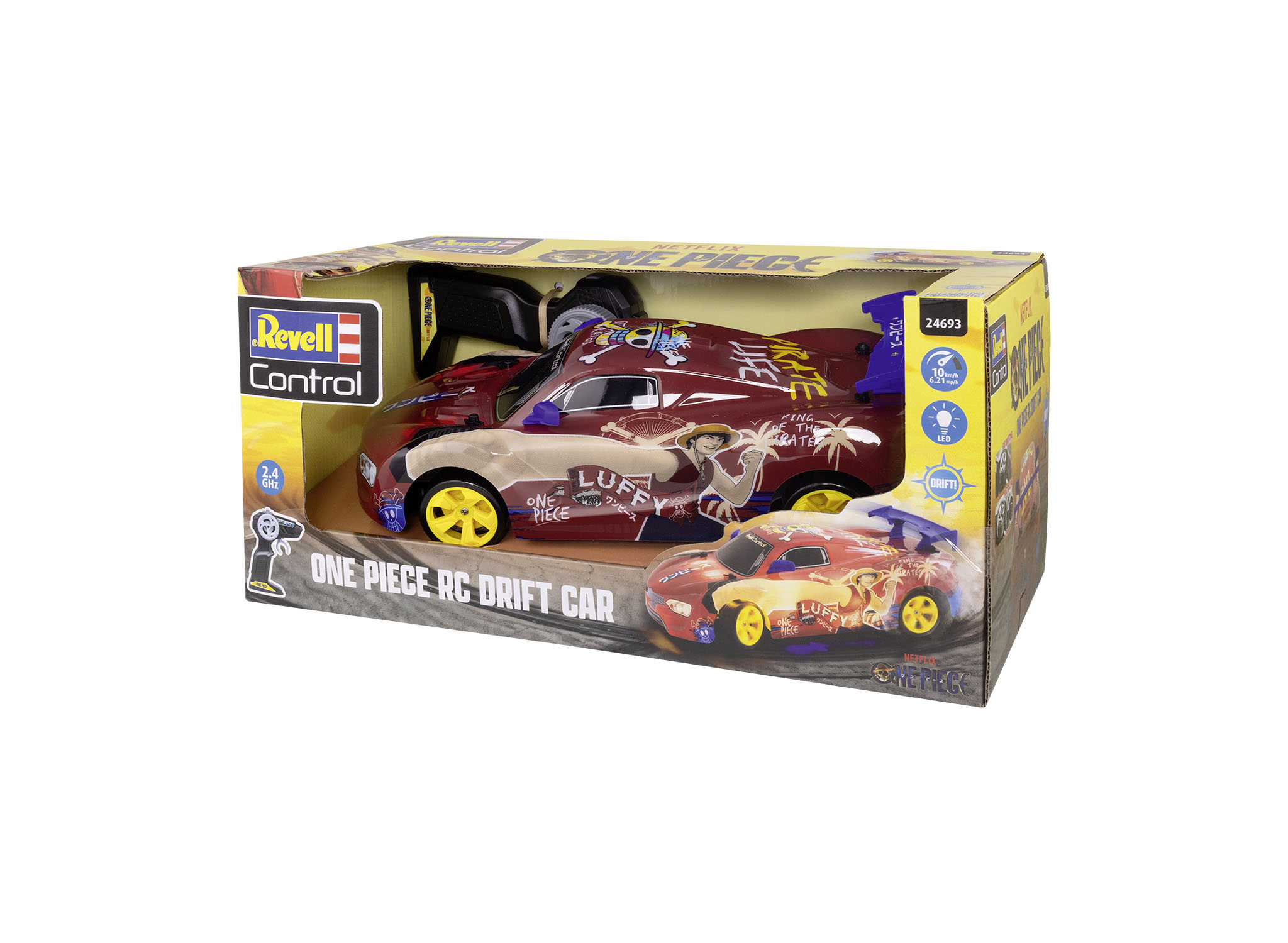 Revell 24693 One Piece RC Drift Car. ferngesteuert Leichtmetallfelge, Auto, Sprach, Rad, Sportwagen