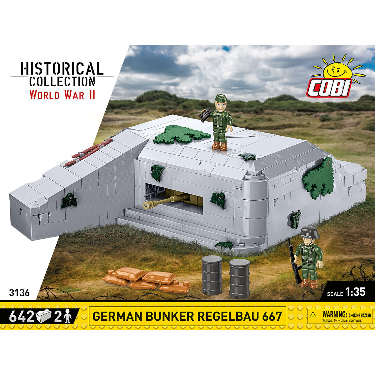 COBI 3136 - Deutscher BUNKER Regelbau 667 - Bild 3 COBI 3136 - Deutscher BUNKER Regelbau 667 - Bild 3