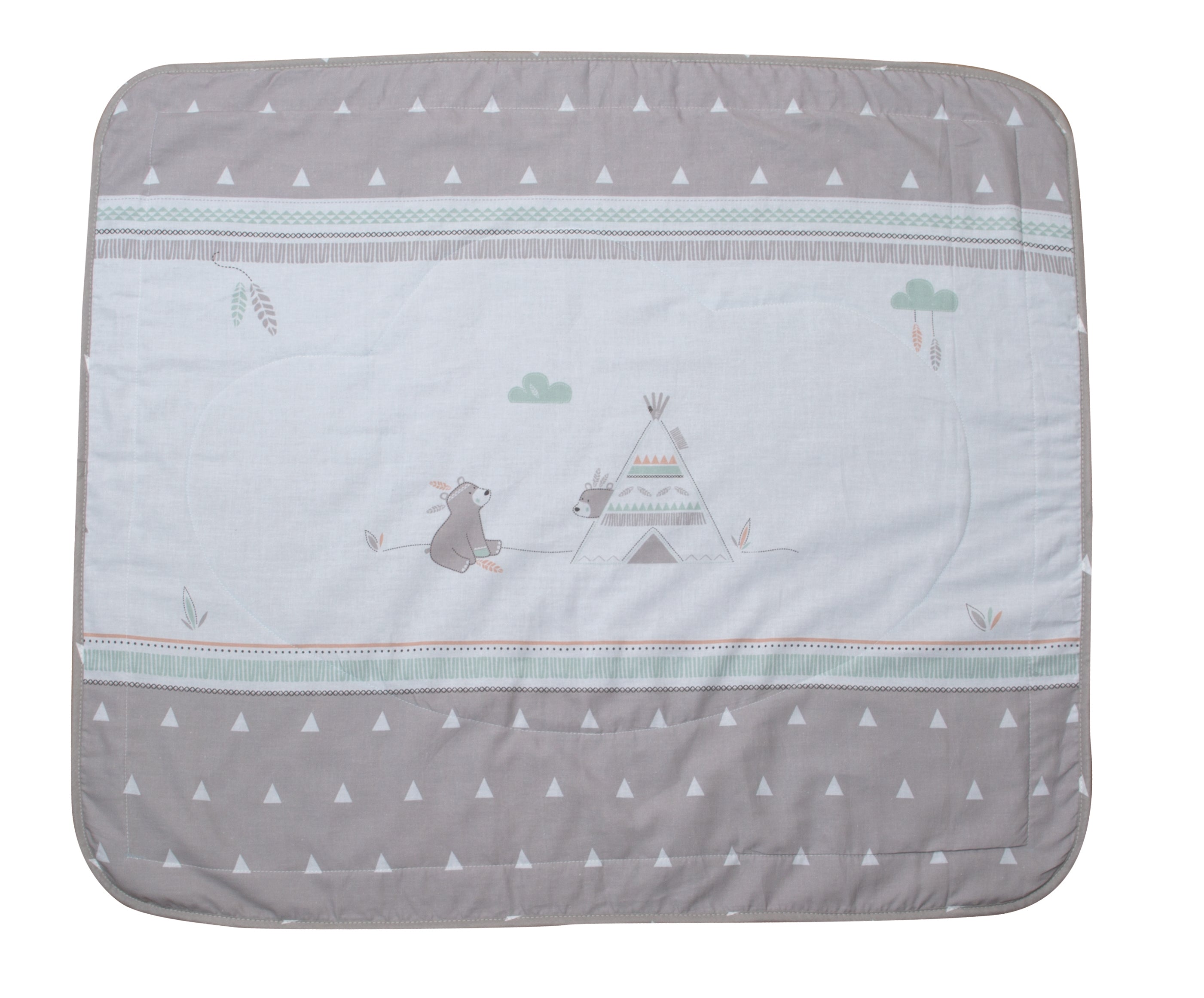 Roba 306100V198 Kuscheldecke Indibär braun-weiß – Heim Textilien - Bild 1 Roba 306100V198 Kuscheldecke Indibär braun-weiß – Heim Textilien - braun-weiß - Heim Textilien - Produktbild 1