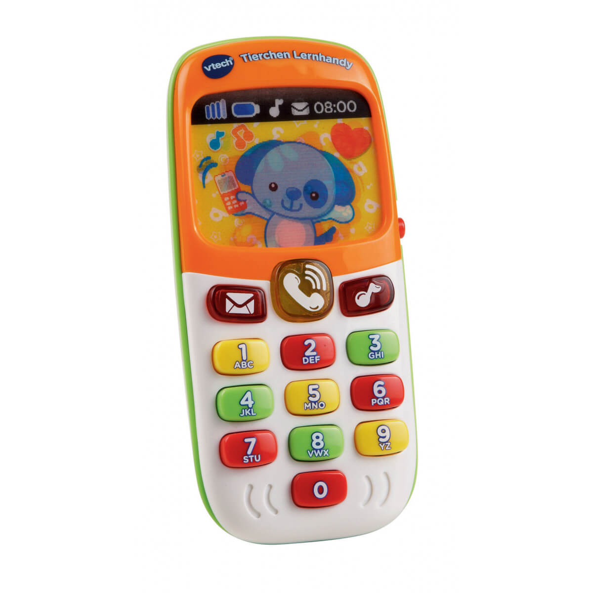 VTech Tierchen Lernhandy interaktives Spieltelefon, ab 1 Jahr VTech Tierchen Lernhandy mit 10 Zahlentasten, blinkenden Lichtern, Liedern und Telefongeräuschen fördert Zahlen, Farben und Sprache, ab ca. 1 Jahr, Elektronik, Handy, Telefon, Elektronik, Handy, Telefon