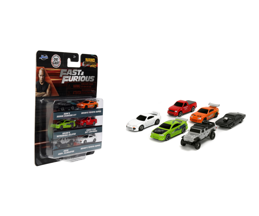 Jada Fast & Furious 6-Pack Nano Cars Jada Fast & Furious 6-Pack Nano Cars