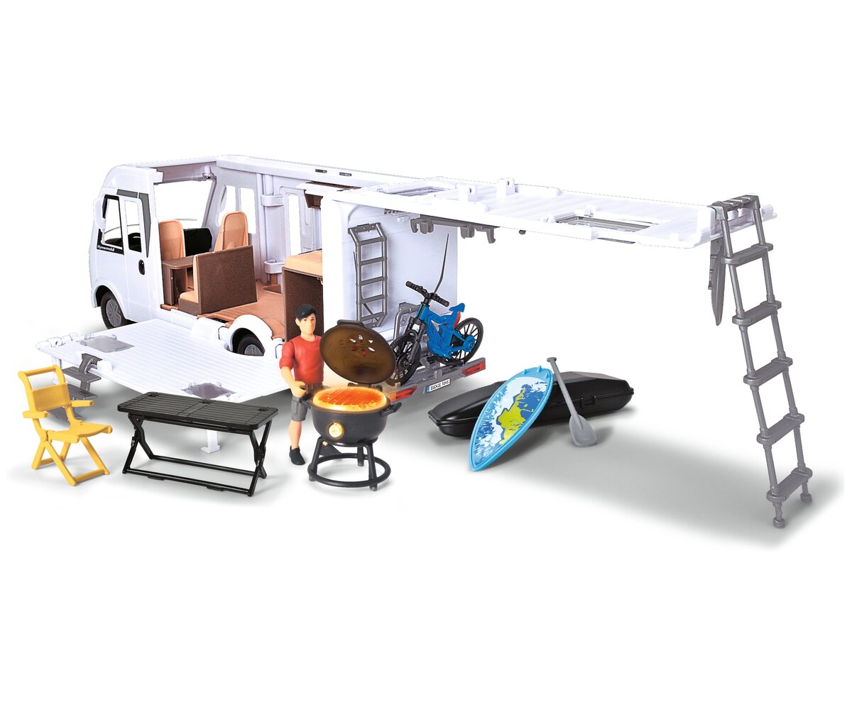 Dickie Toys Wohnmobil Set 203837021 Moebel, Tabelle, Person, Stuhl, Draußen