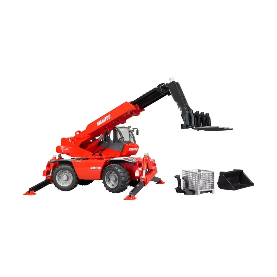 Bruder 02129 Manitou Teleskopstapler MRT 2150 mit Zubehör Bruder 02129 Manitou Teleskopstapler MRT 2150 mit Zubehör