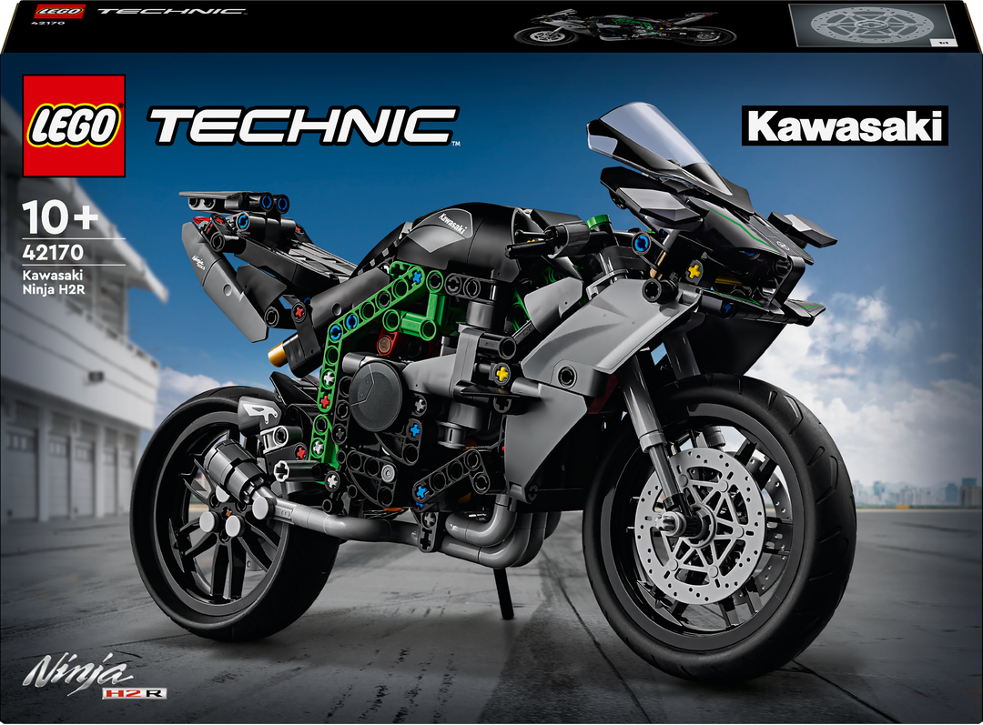 LEGO® Technic Kawasaki Ninja H2R Motorrad 42170 Maschine, Motor, Sprach, Rad, Motorrad